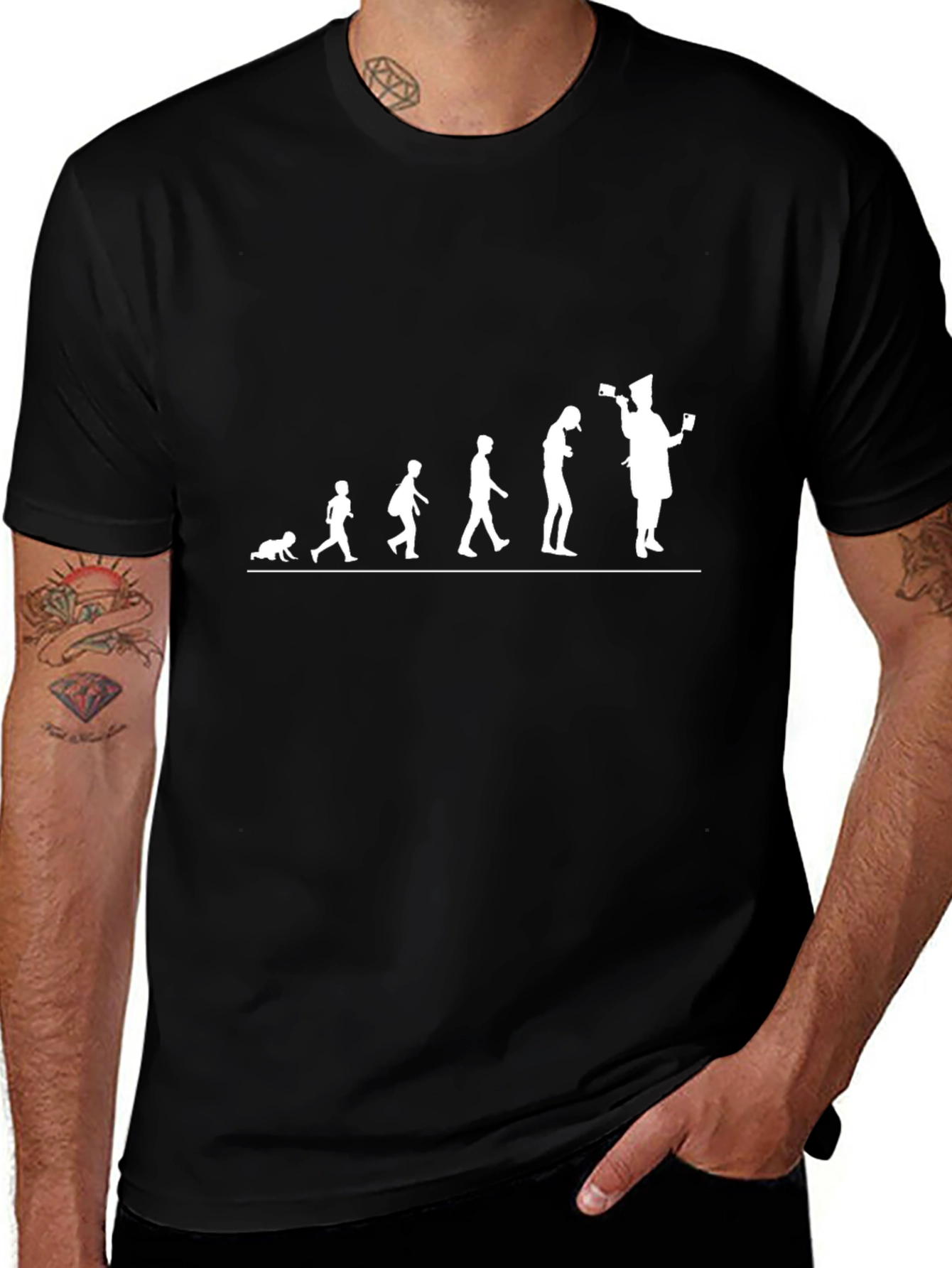 Evolution to Barista Funny Graphic T-Shirt