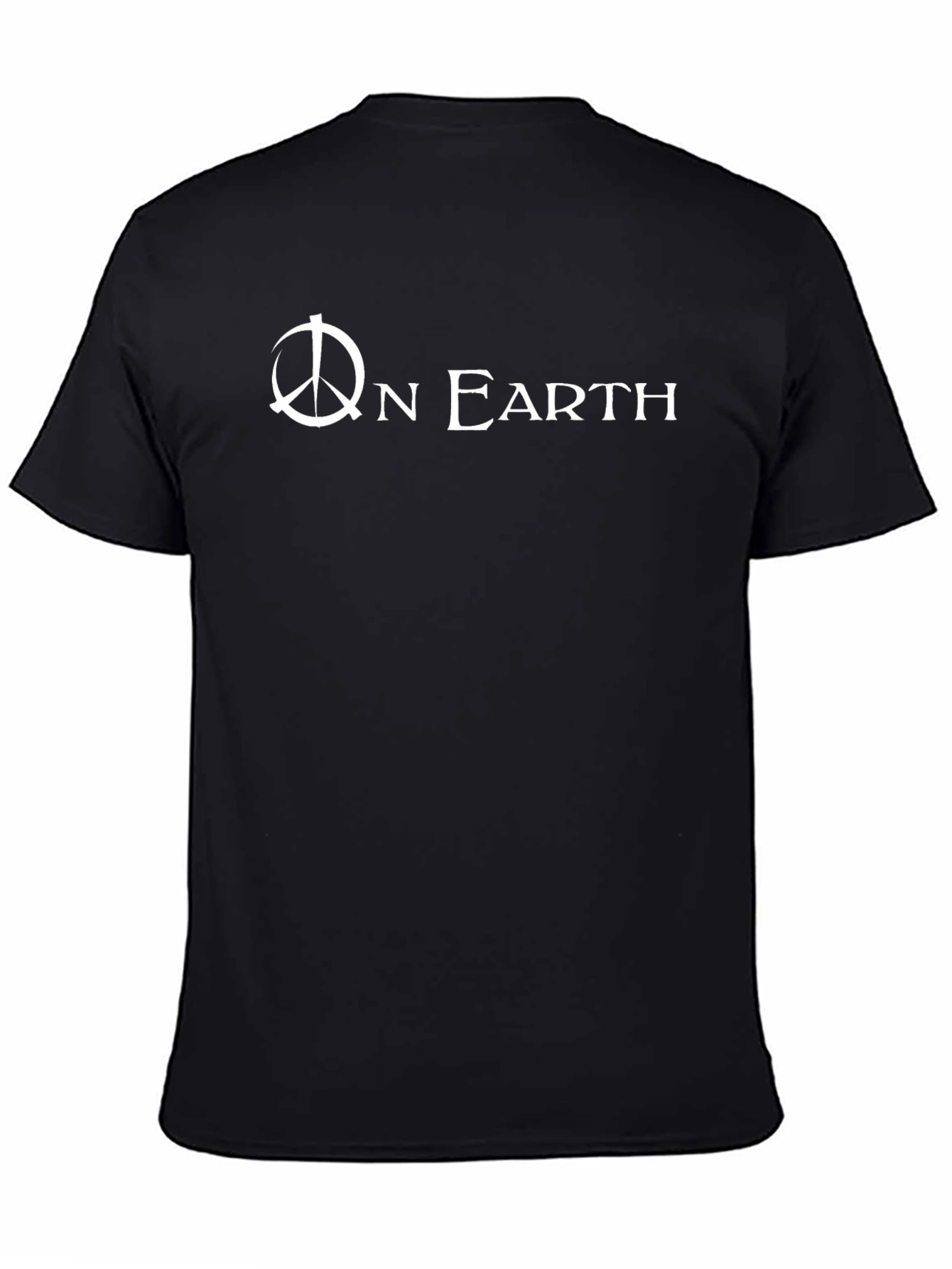 Peace On Earth Graphic Tee - Black