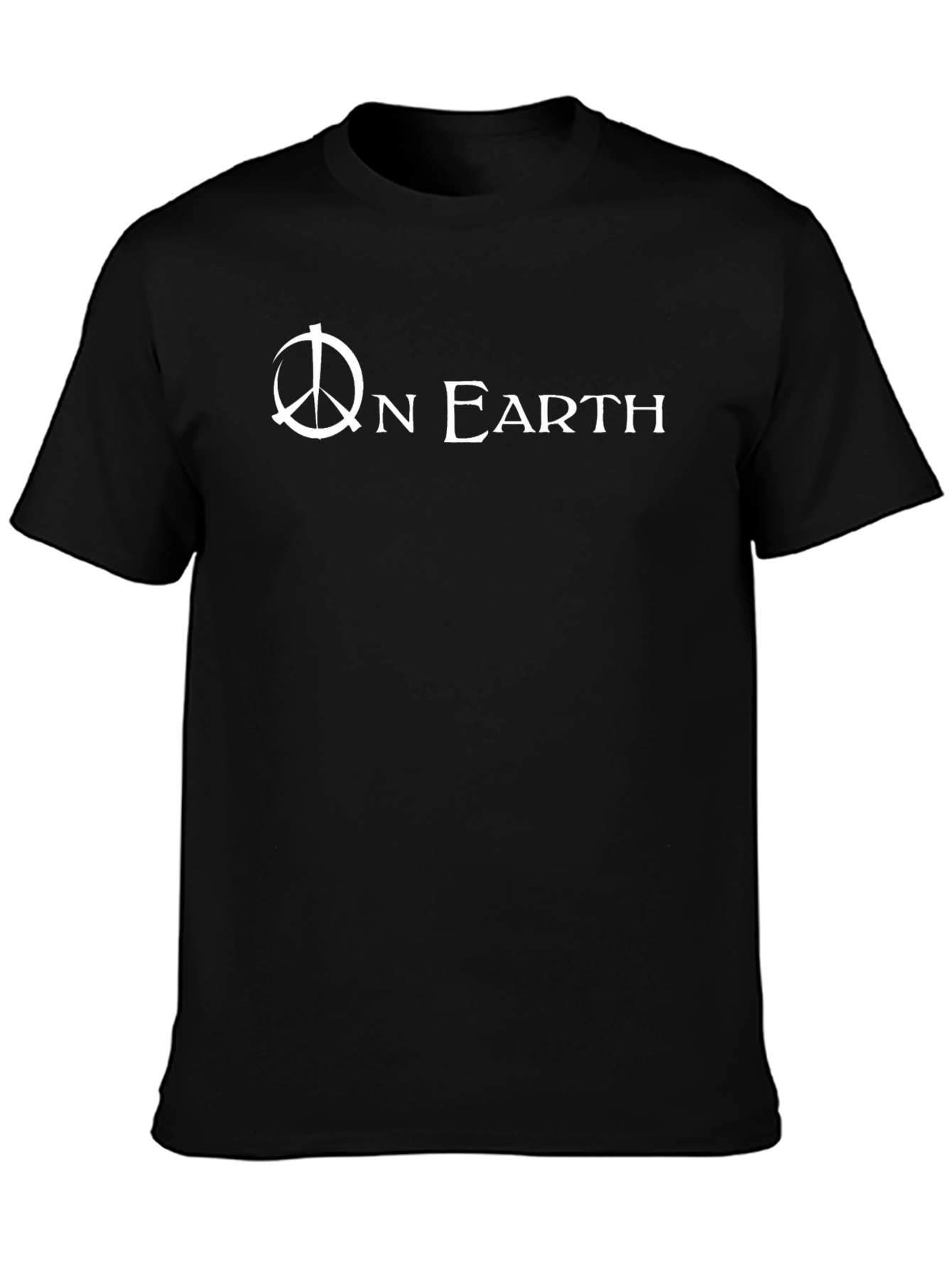 Peace On Earth Graphic Tee - Black