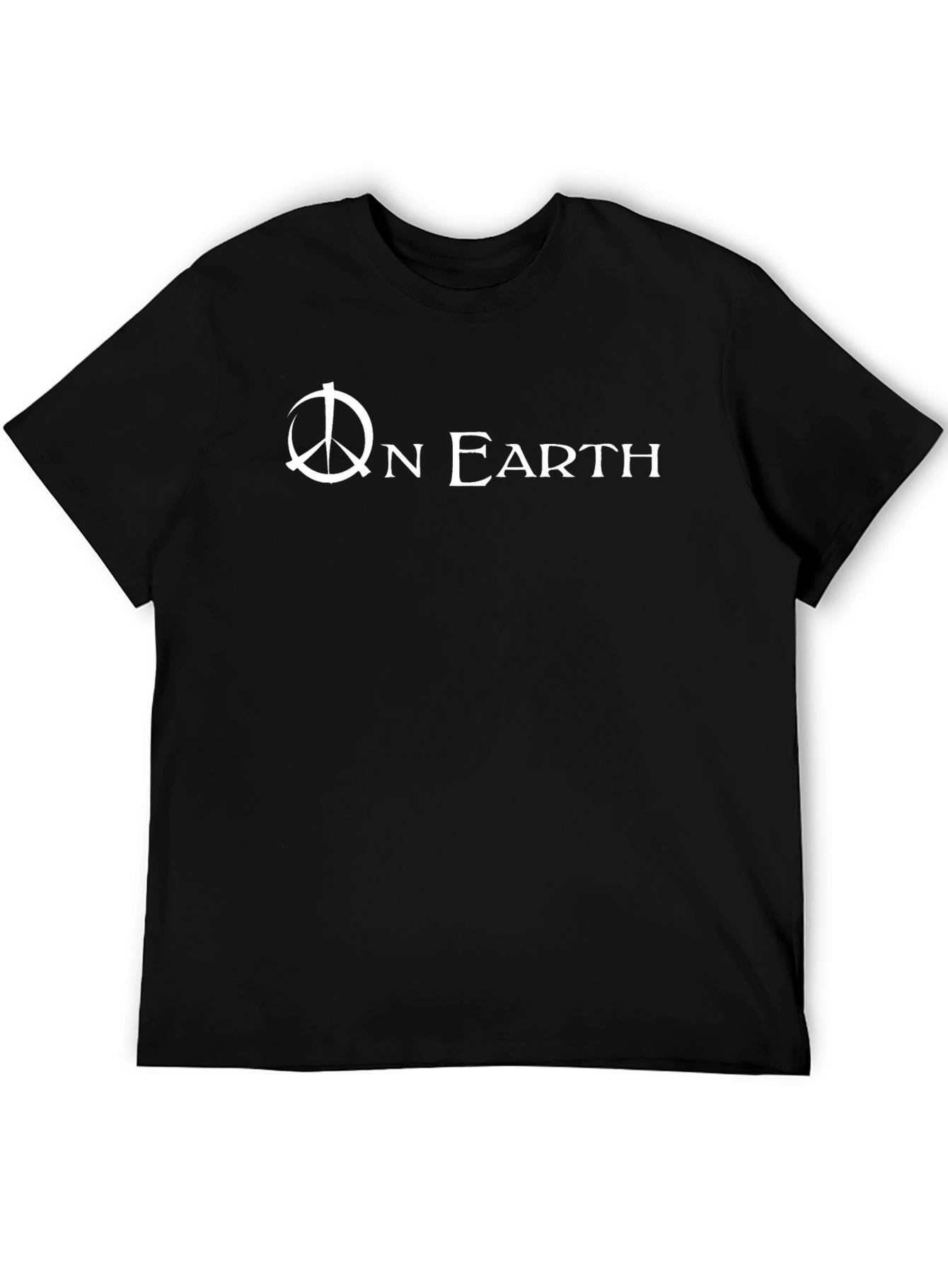 Peace On Earth Graphic Tee - Black