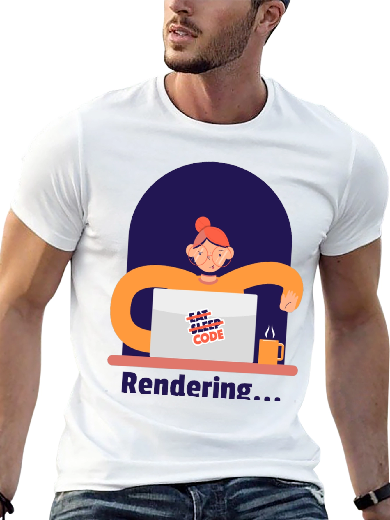 Coder Graphic T-Shirt - Eat Sleep Code