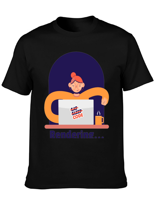 Coder Graphic T-Shirt - Eat Sleep Code