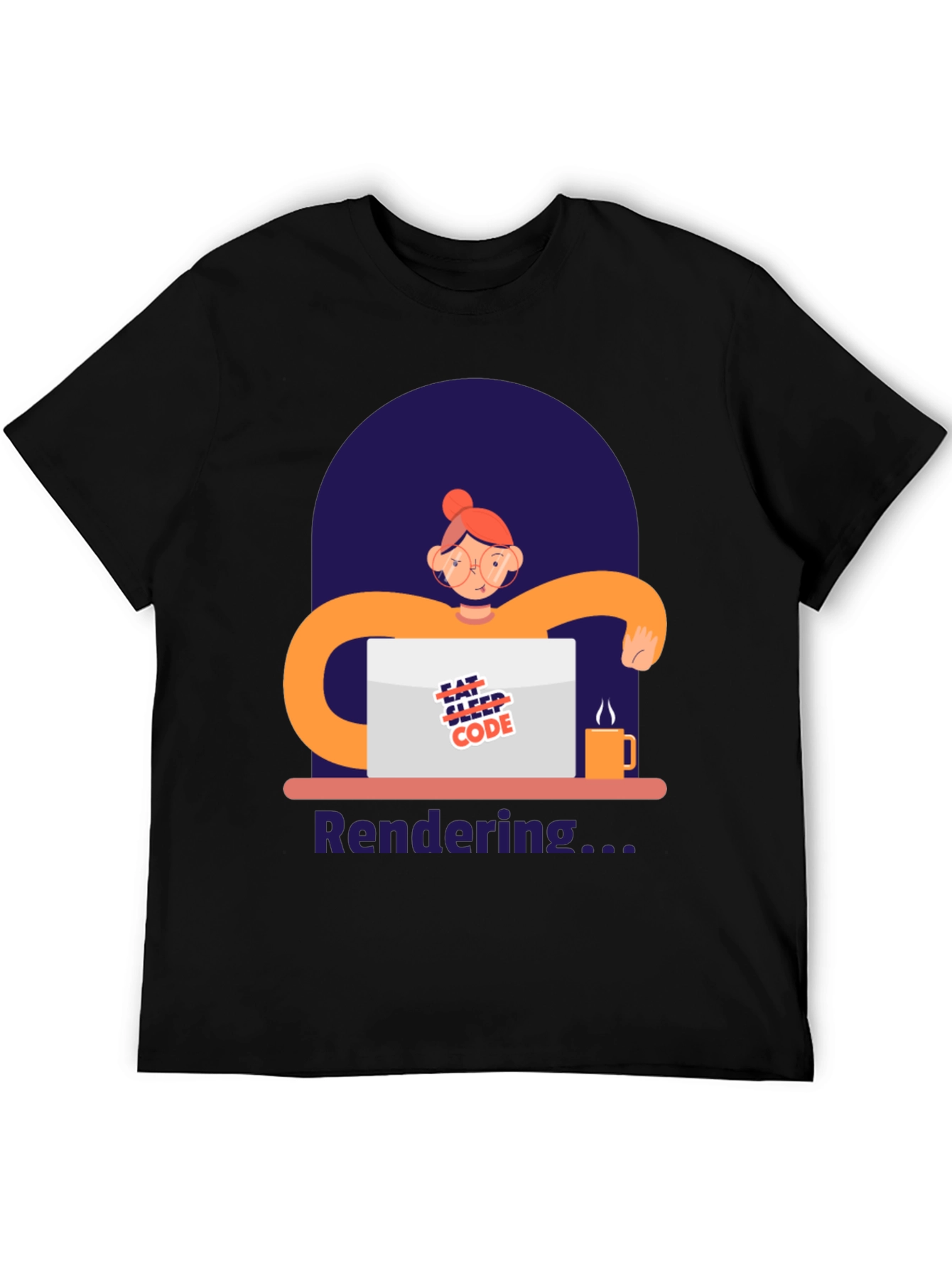 Coder Graphic T-Shirt - Eat Sleep Code
