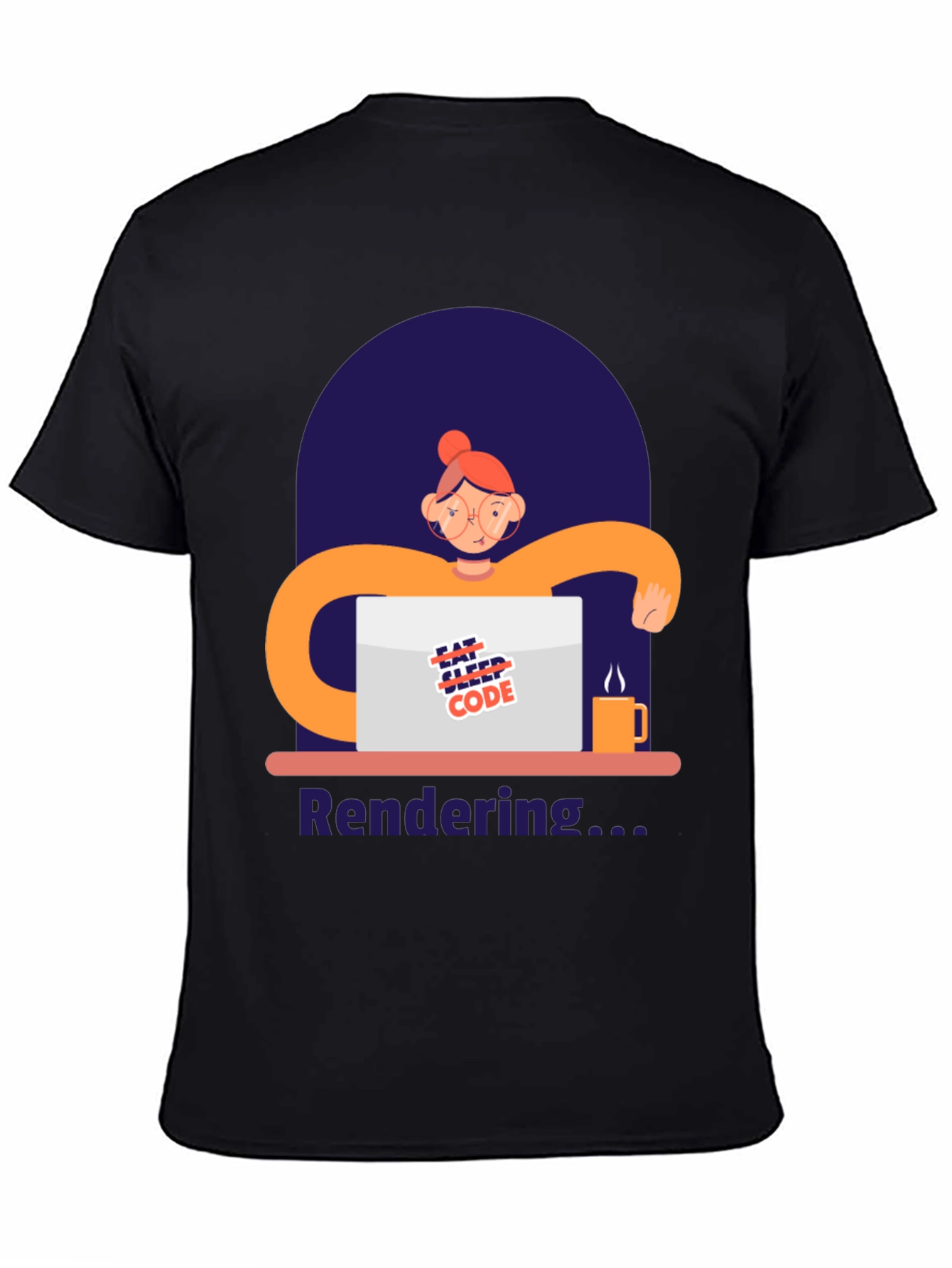 Coder Graphic T-Shirt - Eat Sleep Code