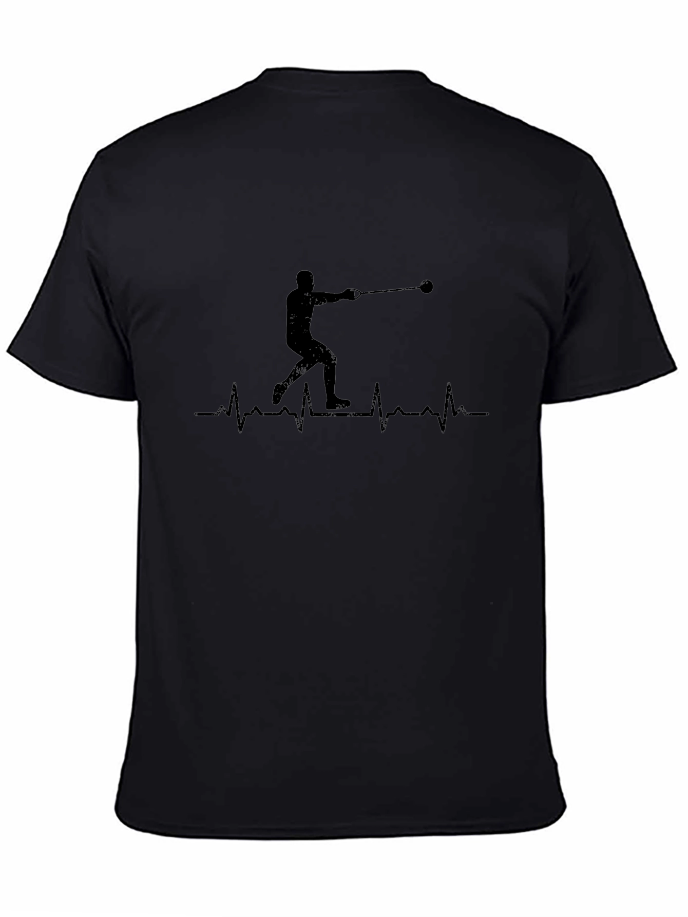 Hammer Throw Heartbeat Black T-Shirt