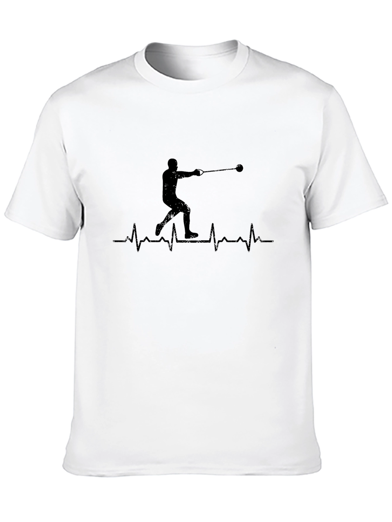 Hammer Throw Heartbeat Black T-Shirt