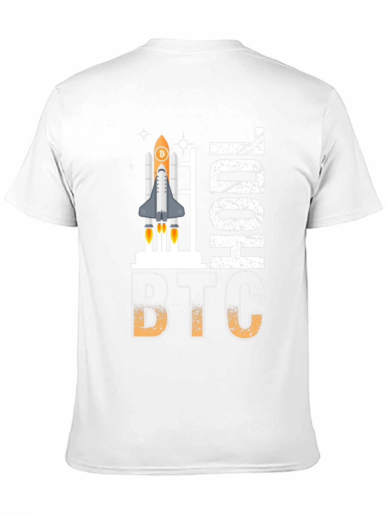 Bitcoin HODL Rocket Graphic T-Shirt