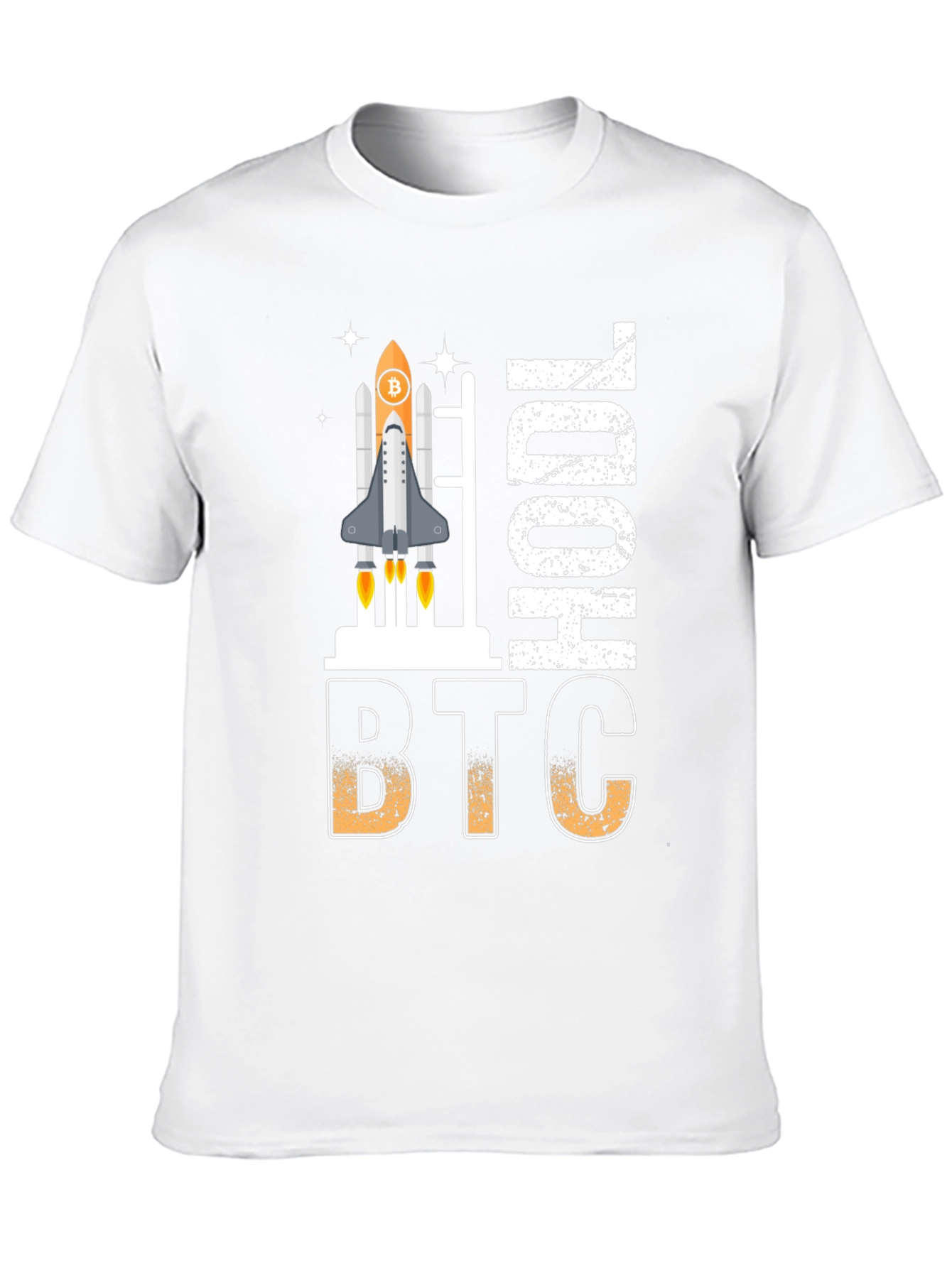 Bitcoin HODL Rocket Graphic T-Shirt
