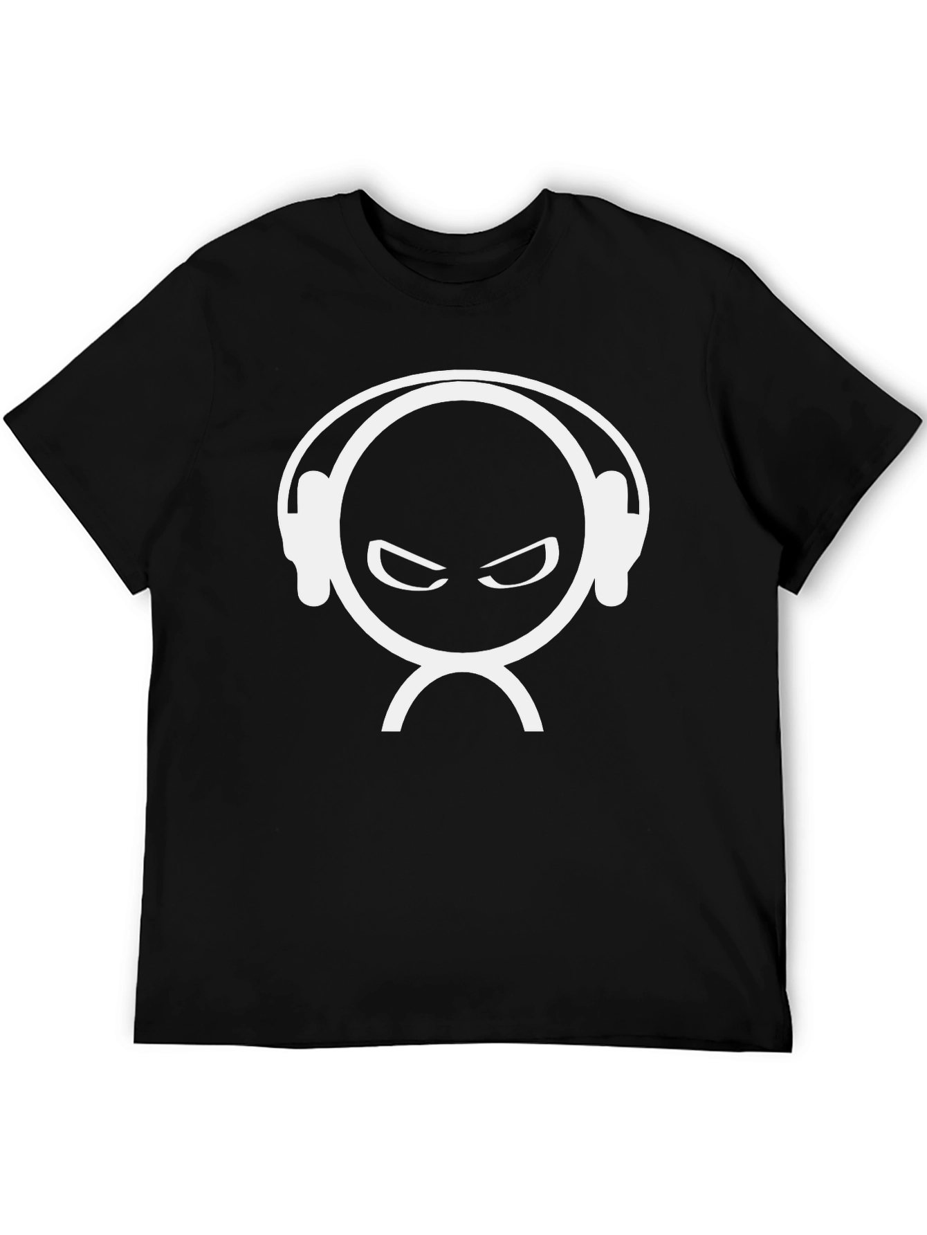 DJ Head Graphic Black T-Shirt