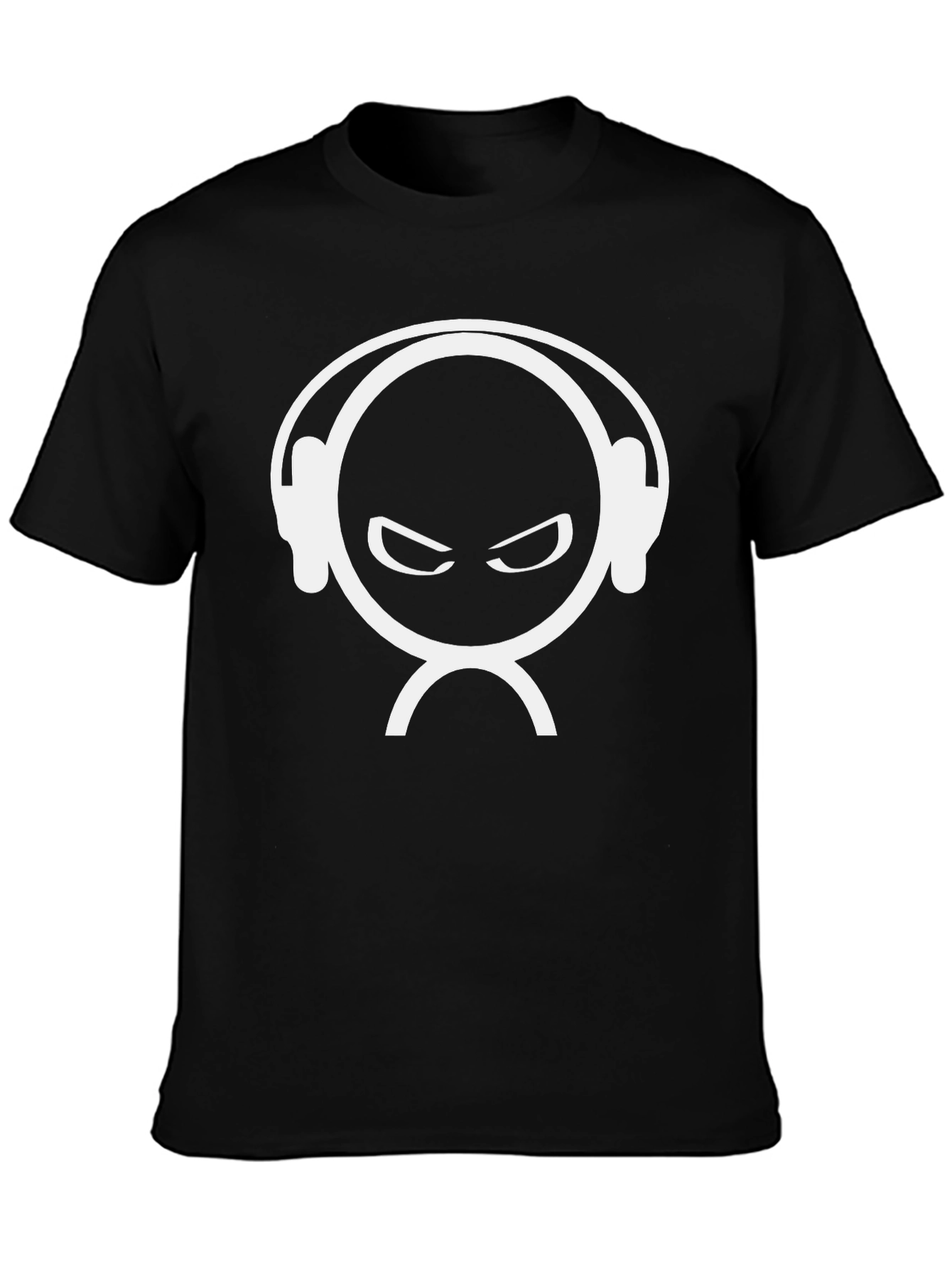 DJ Head Graphic Black T-Shirt