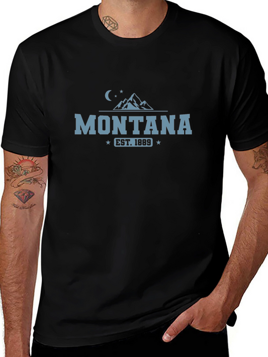 Montana Est. 1889 Graphic Tee - Mountain Design