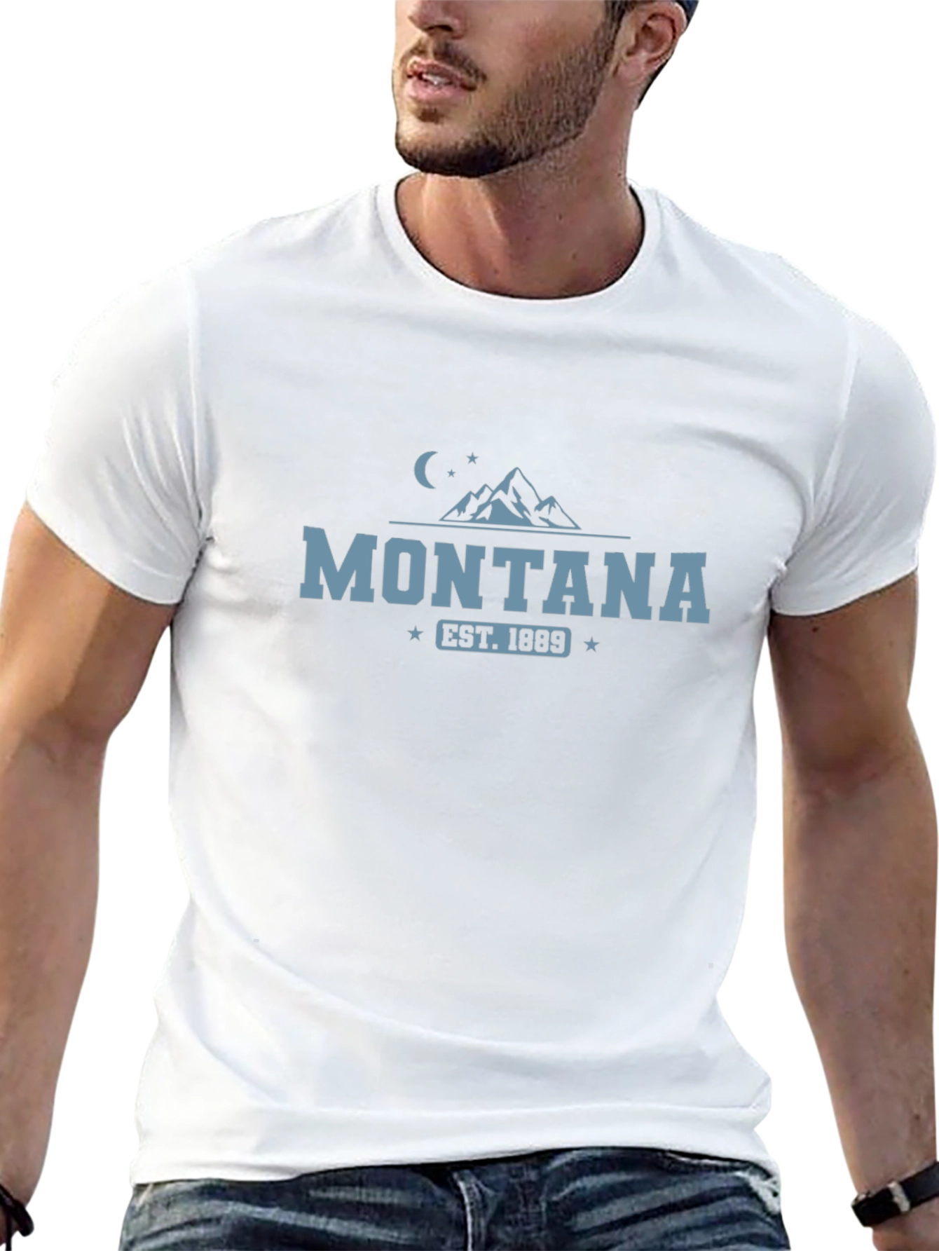 Montana Est. 1889 Graphic Tee - Mountain Design