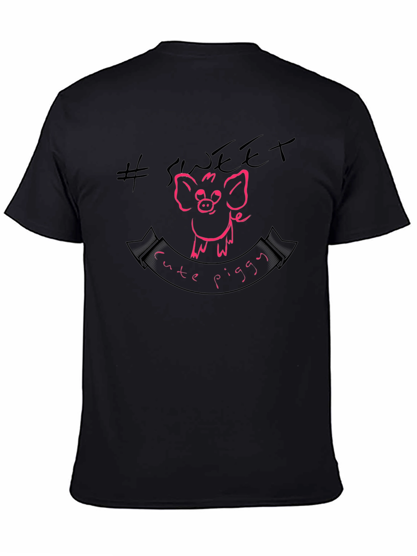 Sweet Cute Piggy Graphic T-Shirt