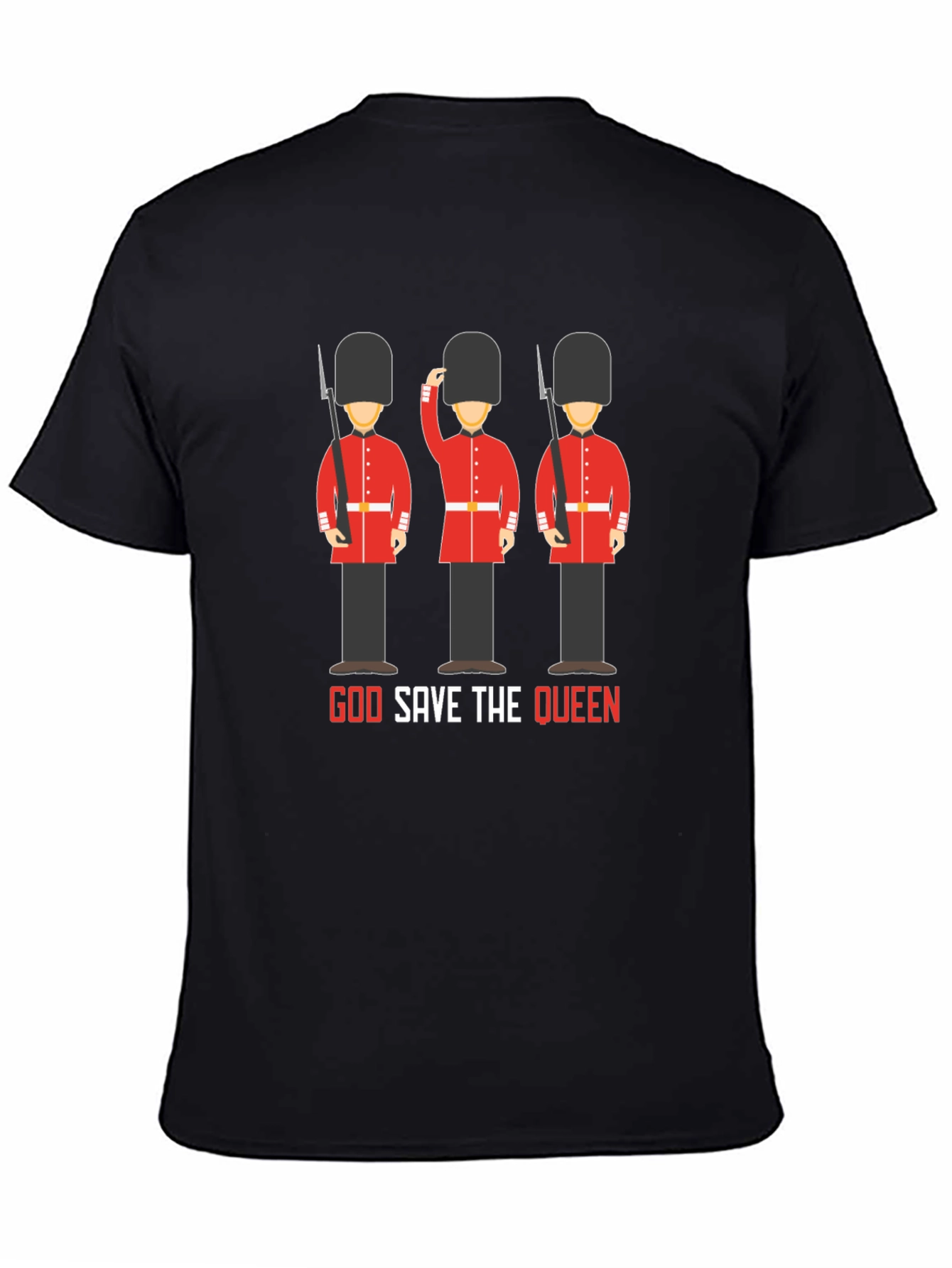 God Save the Queen British Guardsman Graphic T-Shirt