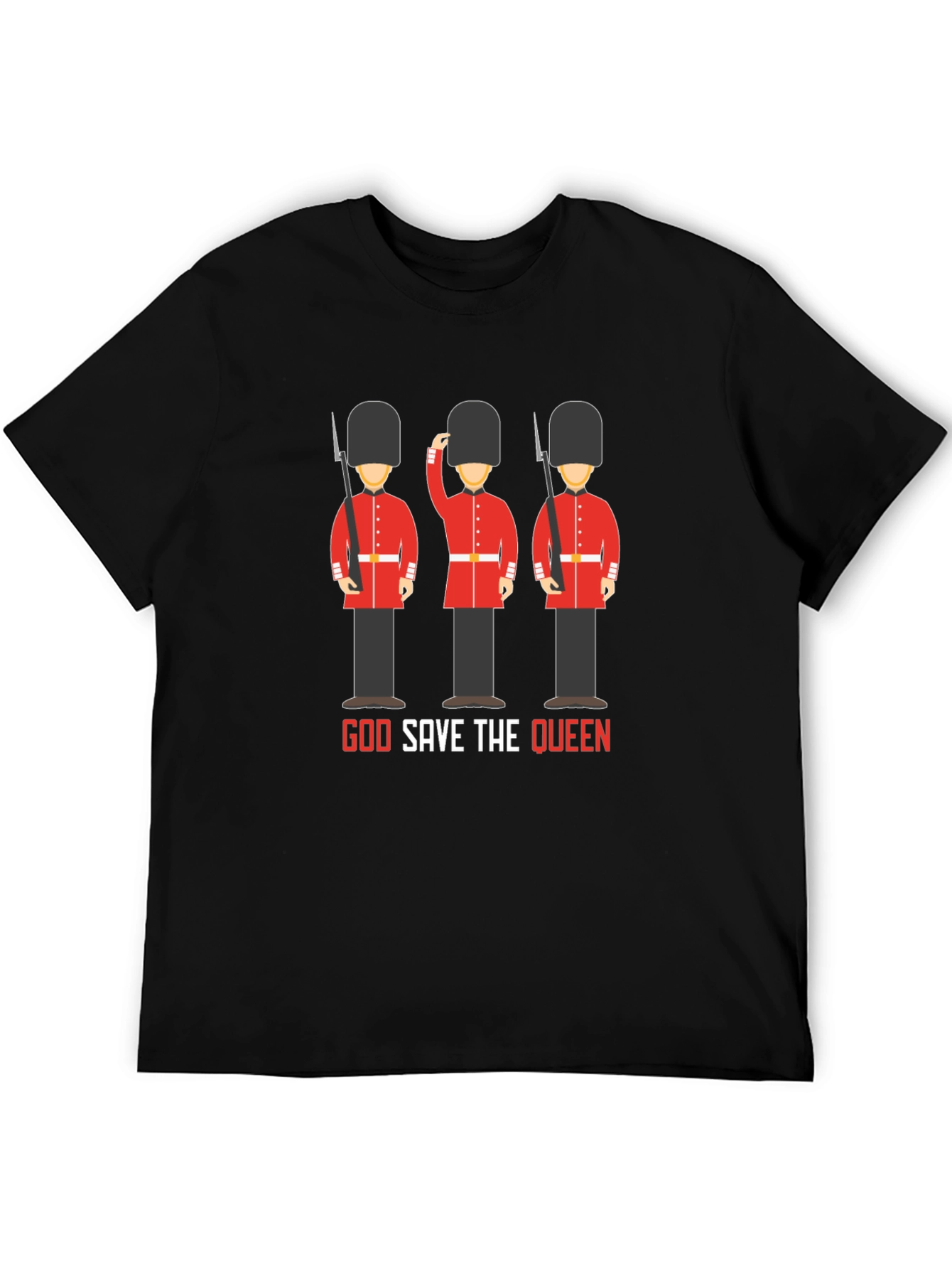 God Save the Queen British Guardsman Graphic T-Shirt