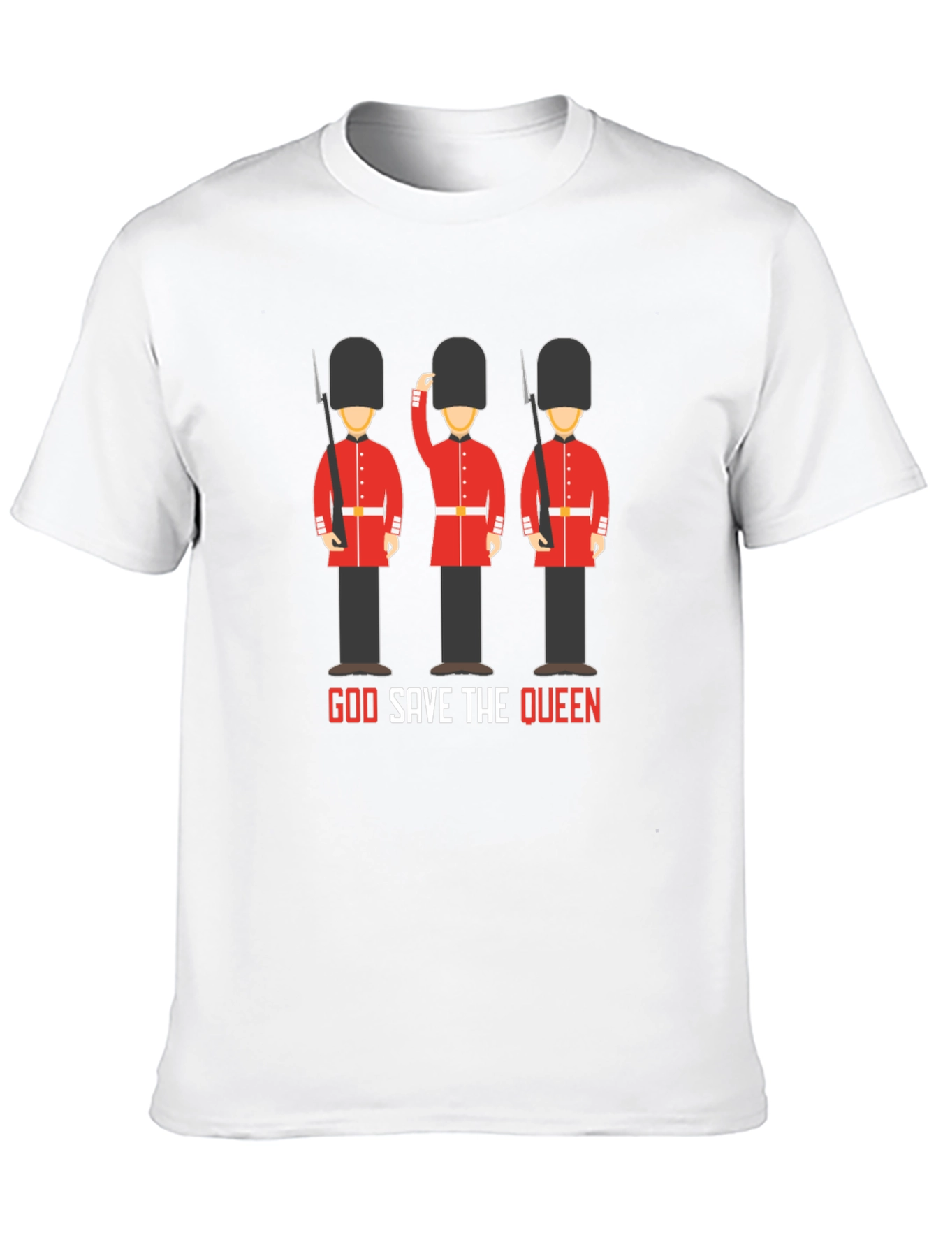 God Save the Queen British Guardsman Graphic T-Shirt