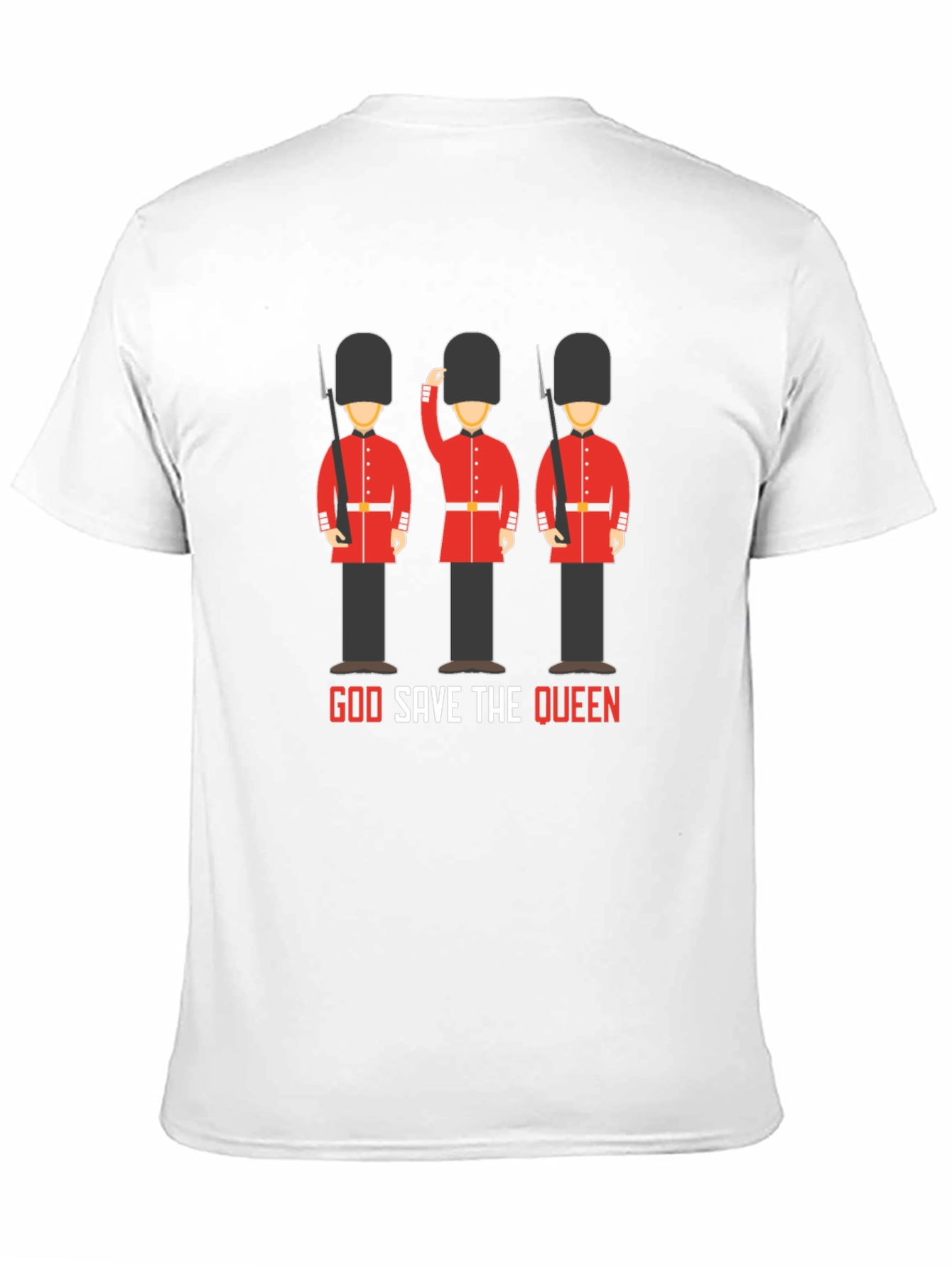 God Save the Queen British Guardsman Graphic T-Shirt