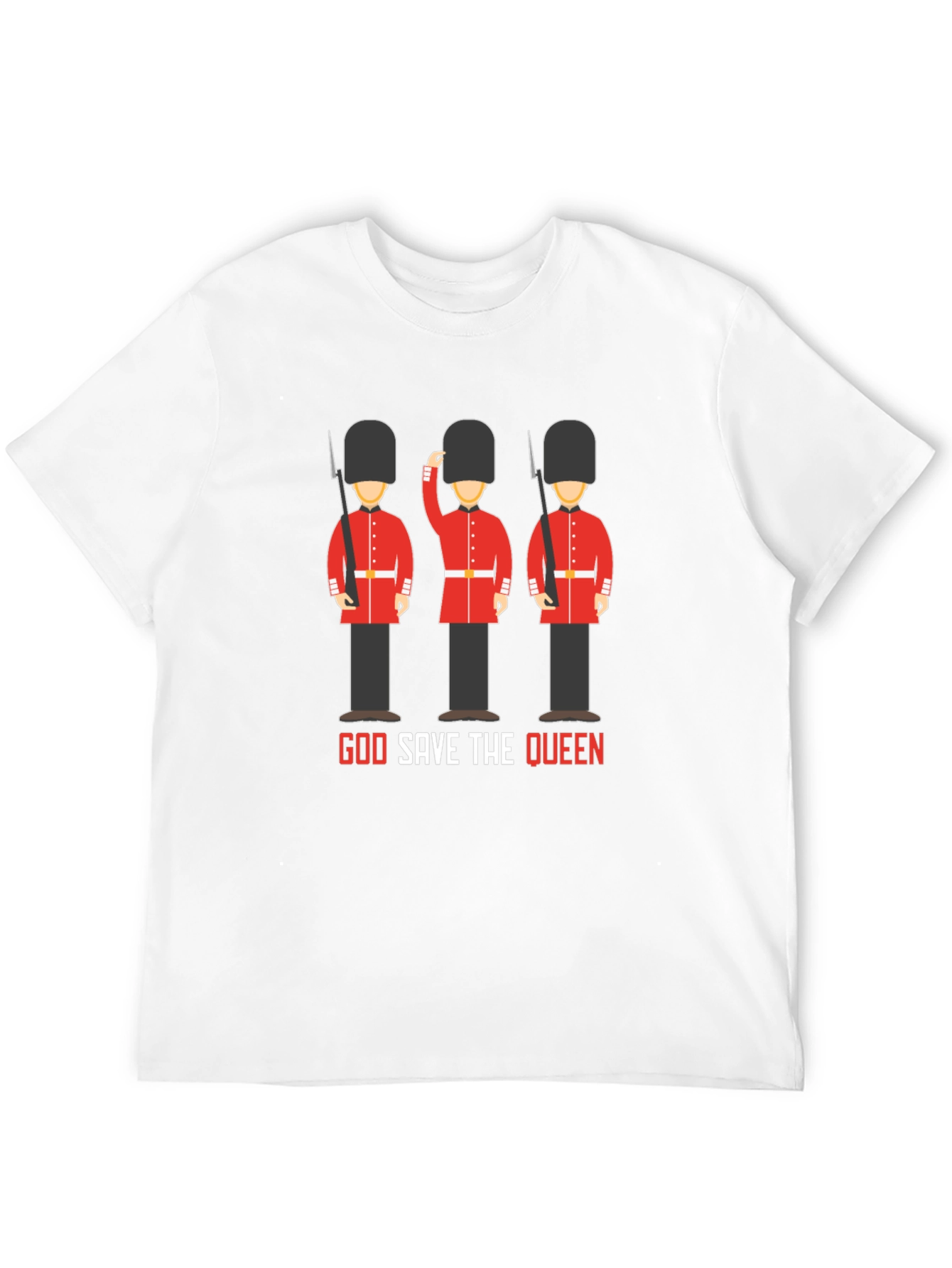 God Save the Queen British Guardsman Graphic T-Shirt