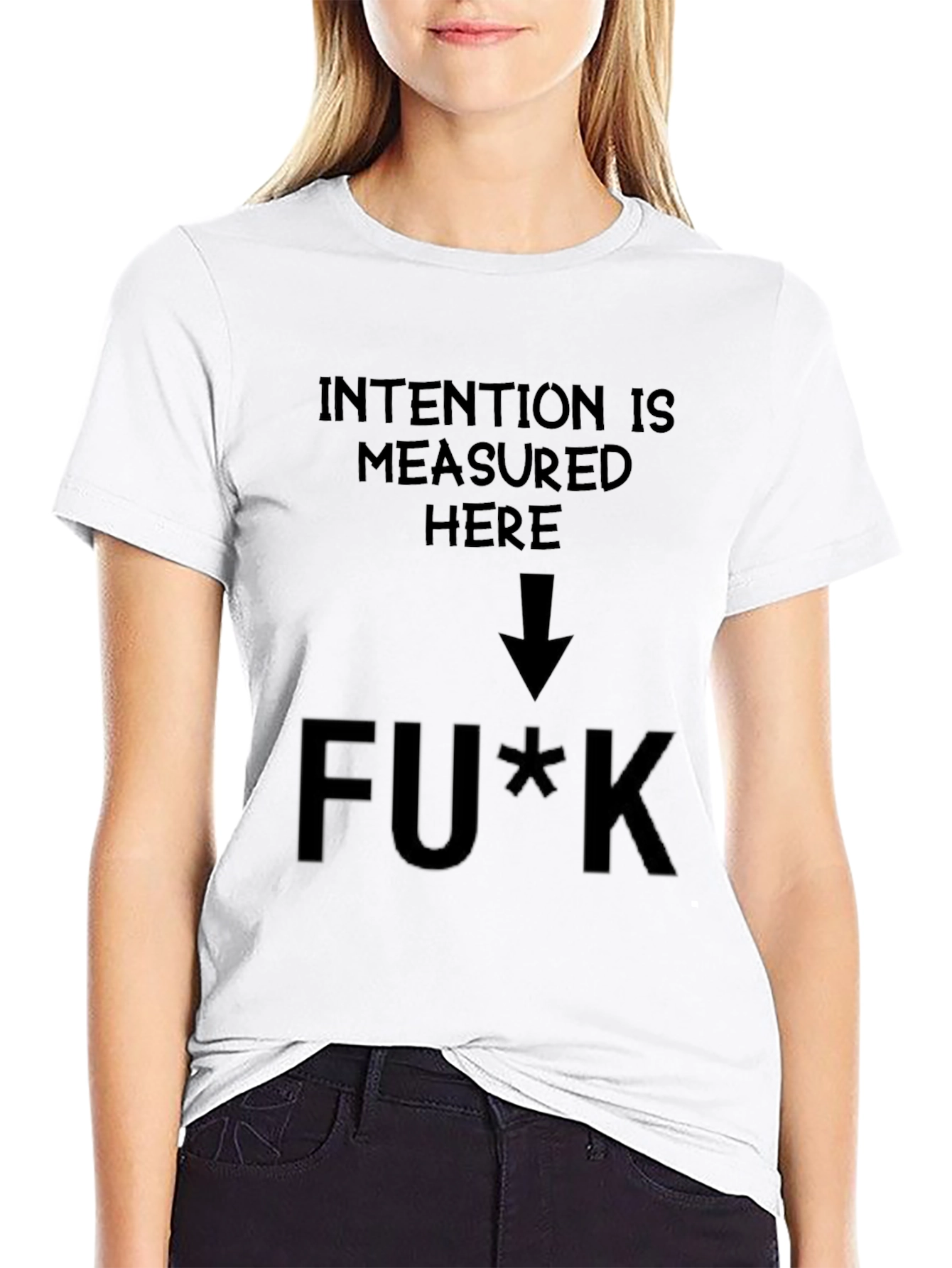 Intention Measured Here Graphic T-Shirt