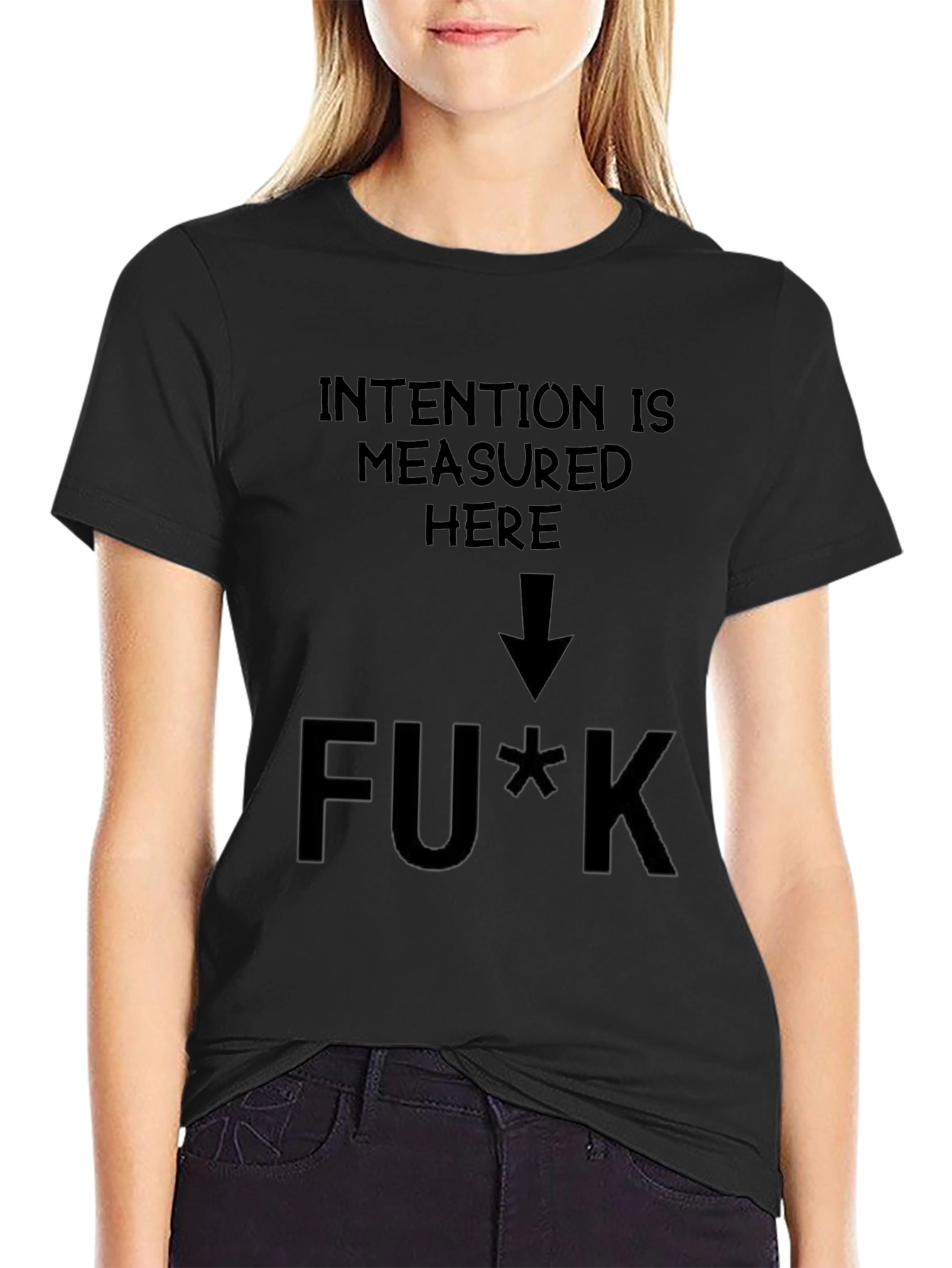 Intention Measured Here Graphic T-Shirt