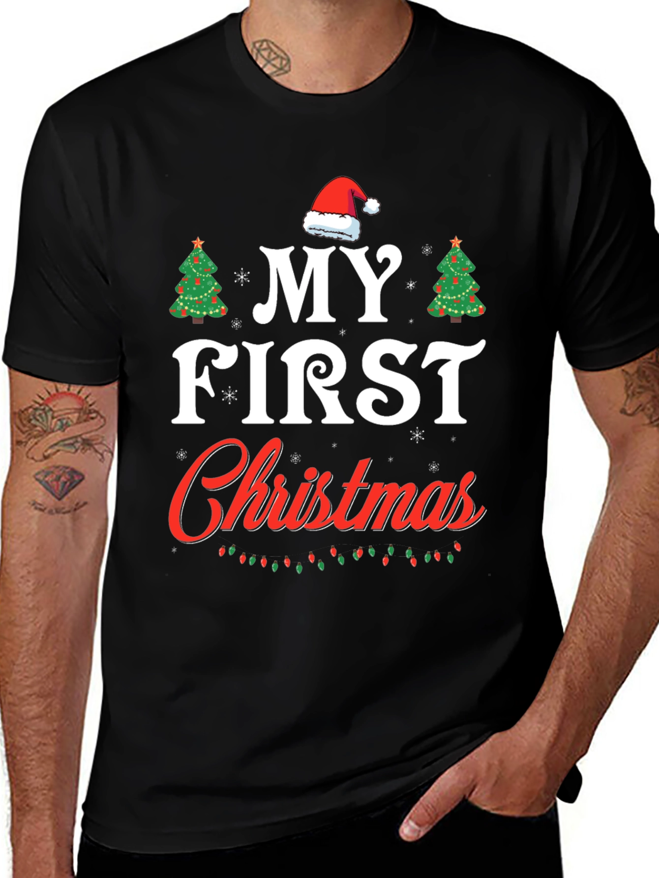 My First Christmas T-Shirt Holiday Festive Tee