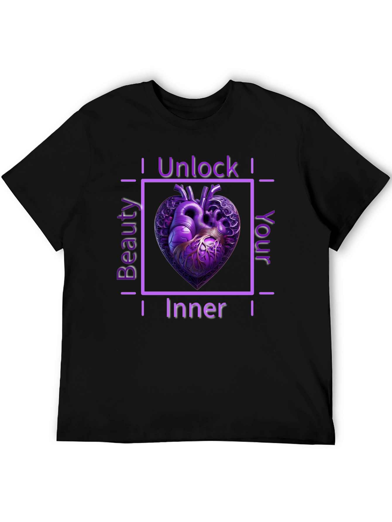 Unlock Your Inner Beauty Heart Tee