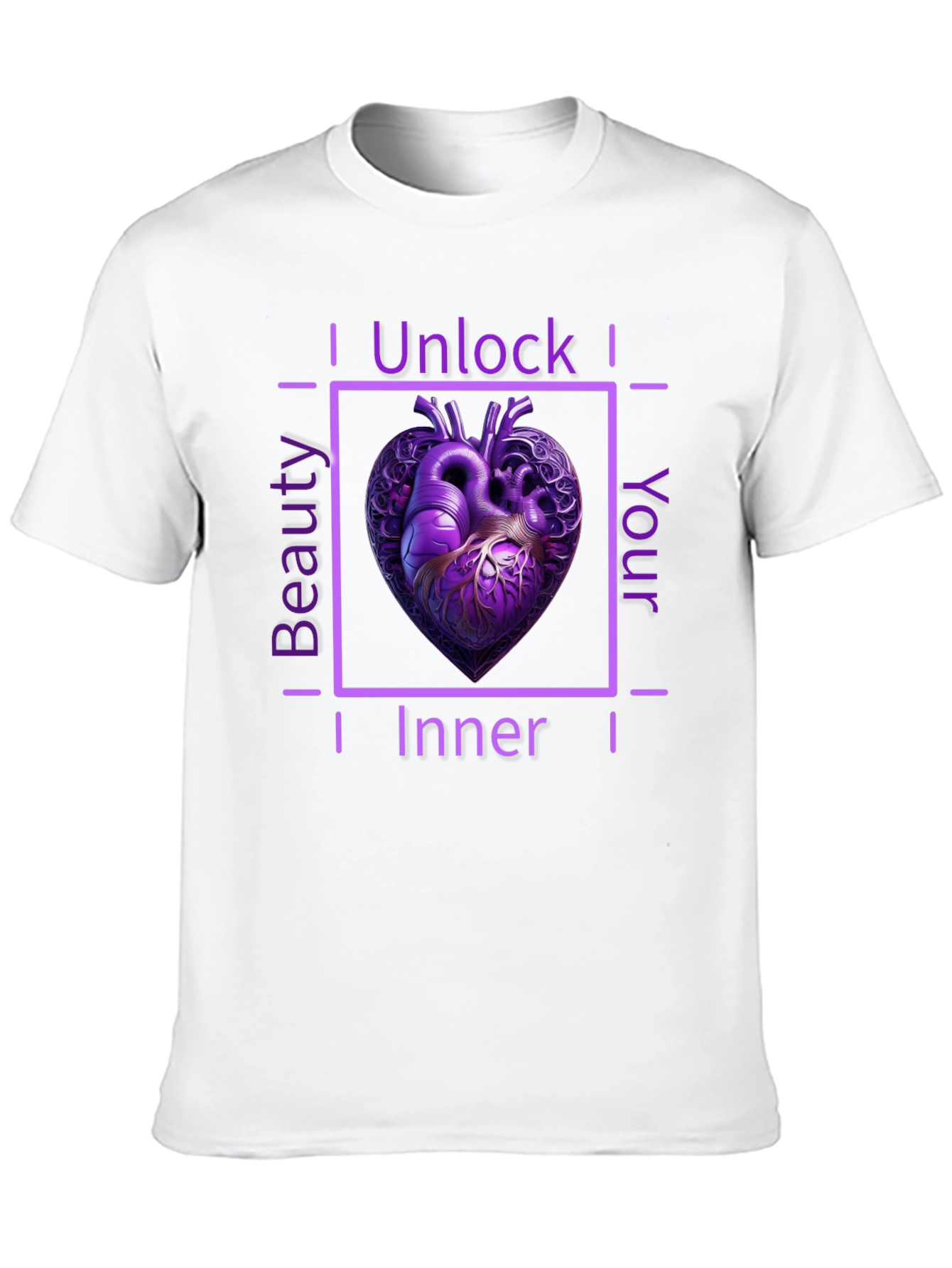 Unlock Your Inner Beauty Heart Tee