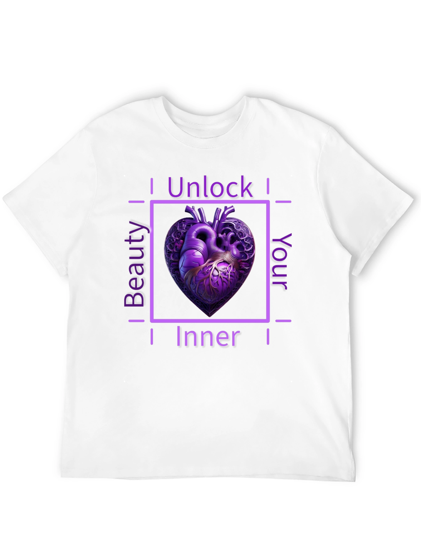 Unlock Your Inner Beauty Heart Tee