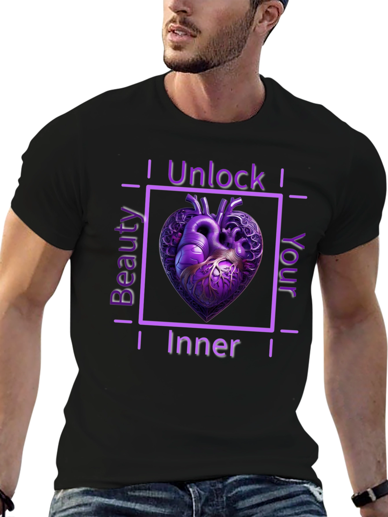 Unlock Your Inner Beauty Heart Tee