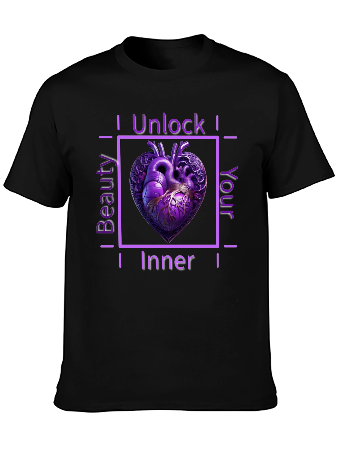 Unlock Your Inner Beauty Heart Tee