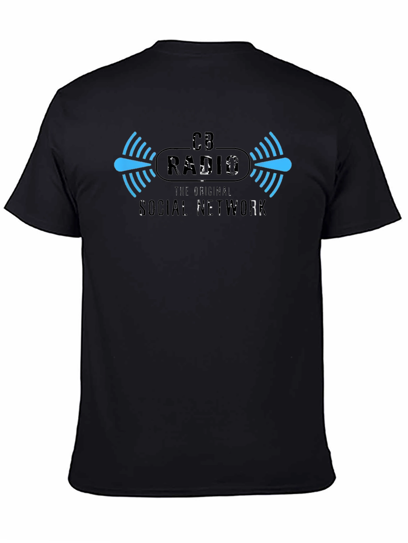 CB Radio Original Social Network Black Tee