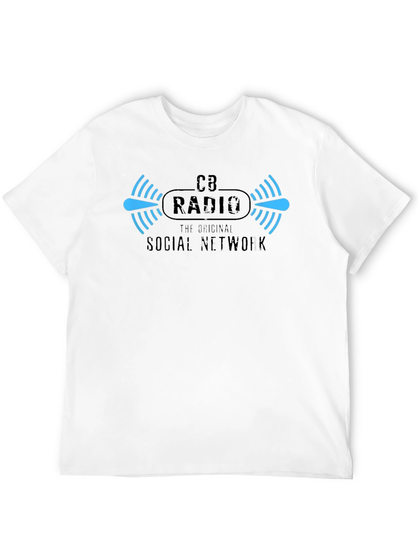 CB Radio Original Social Network Black Tee