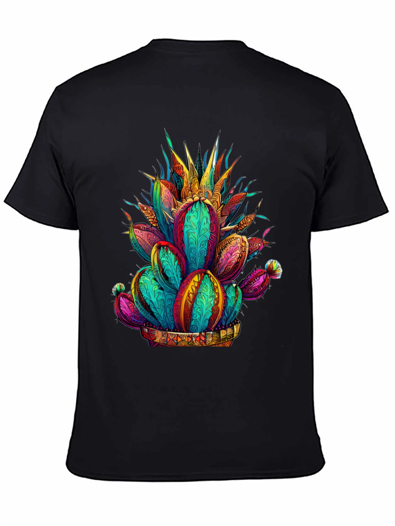 Vibrant Cactus Graphic Tee - Stylish Desert Design