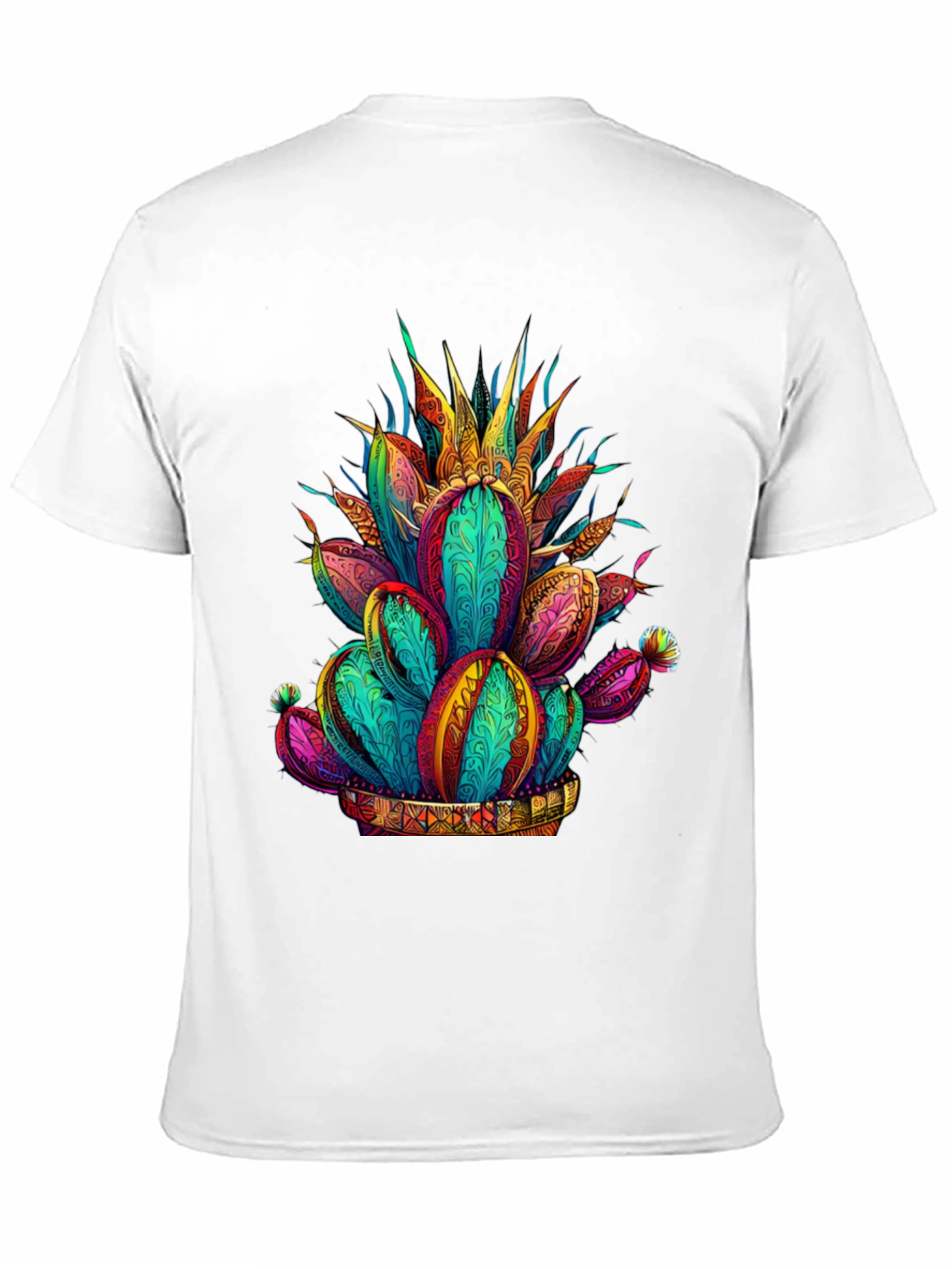 Vibrant Cactus Graphic Tee - Stylish Desert Design