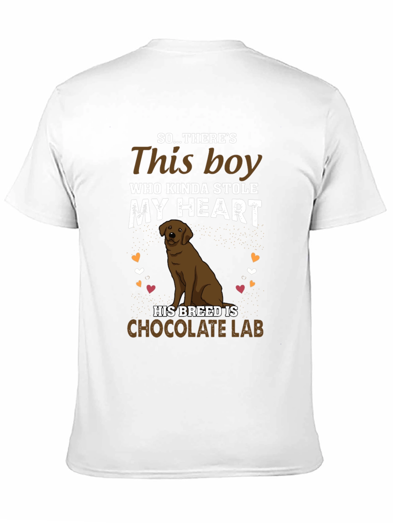 Chocolate Lab Dog Lover Graphic Tee