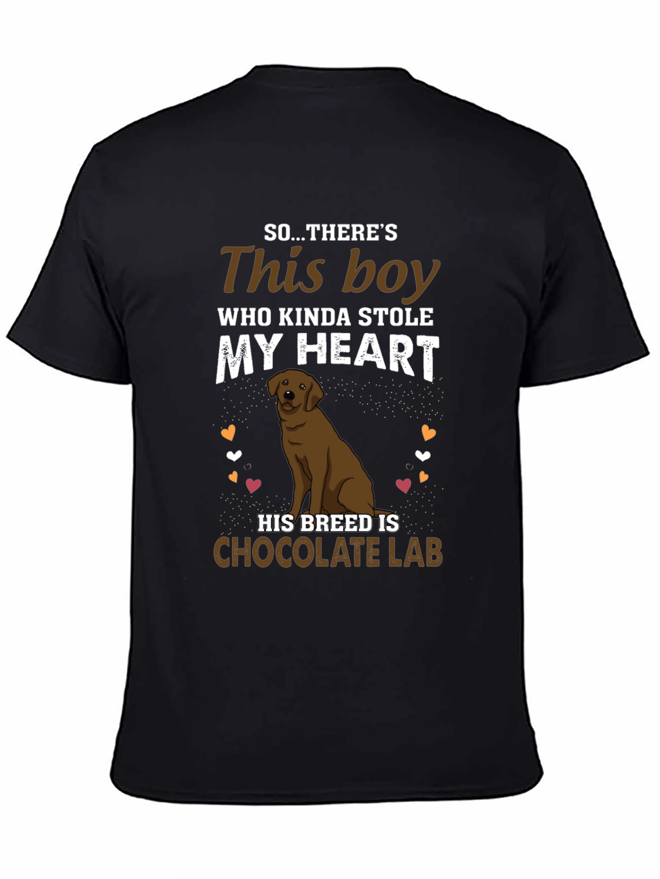 Chocolate Lab Dog Lover Graphic Tee