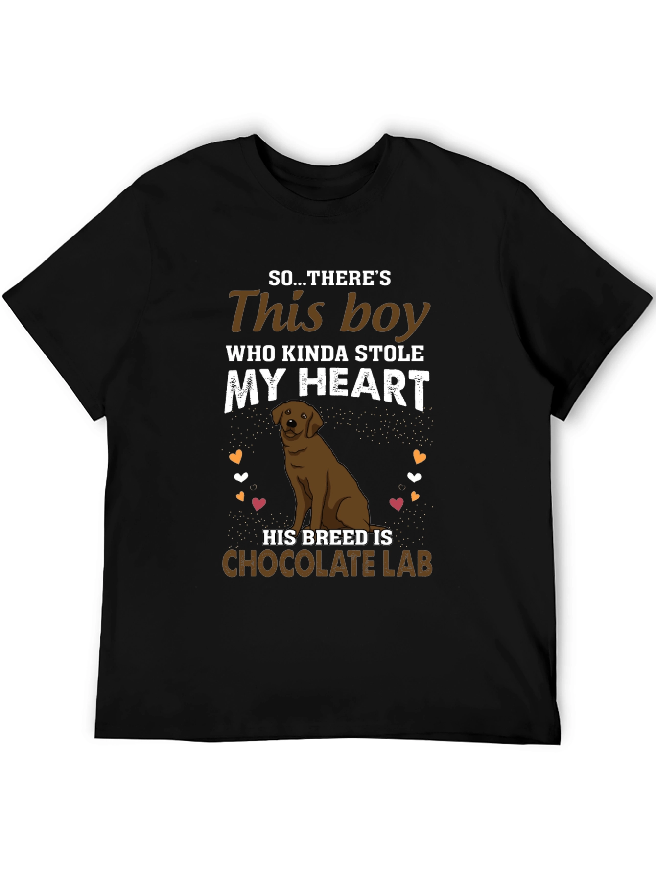 Chocolate Lab Dog Lover Graphic Tee