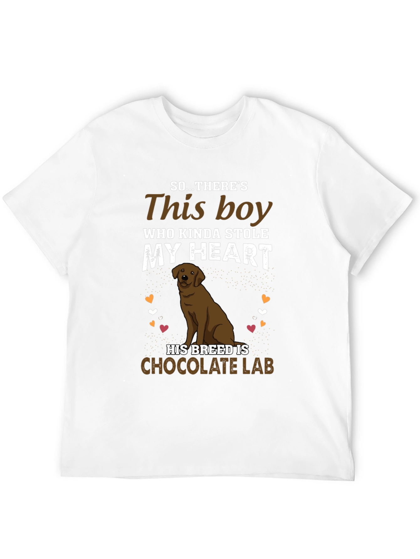 Chocolate Lab Dog Lover Graphic Tee