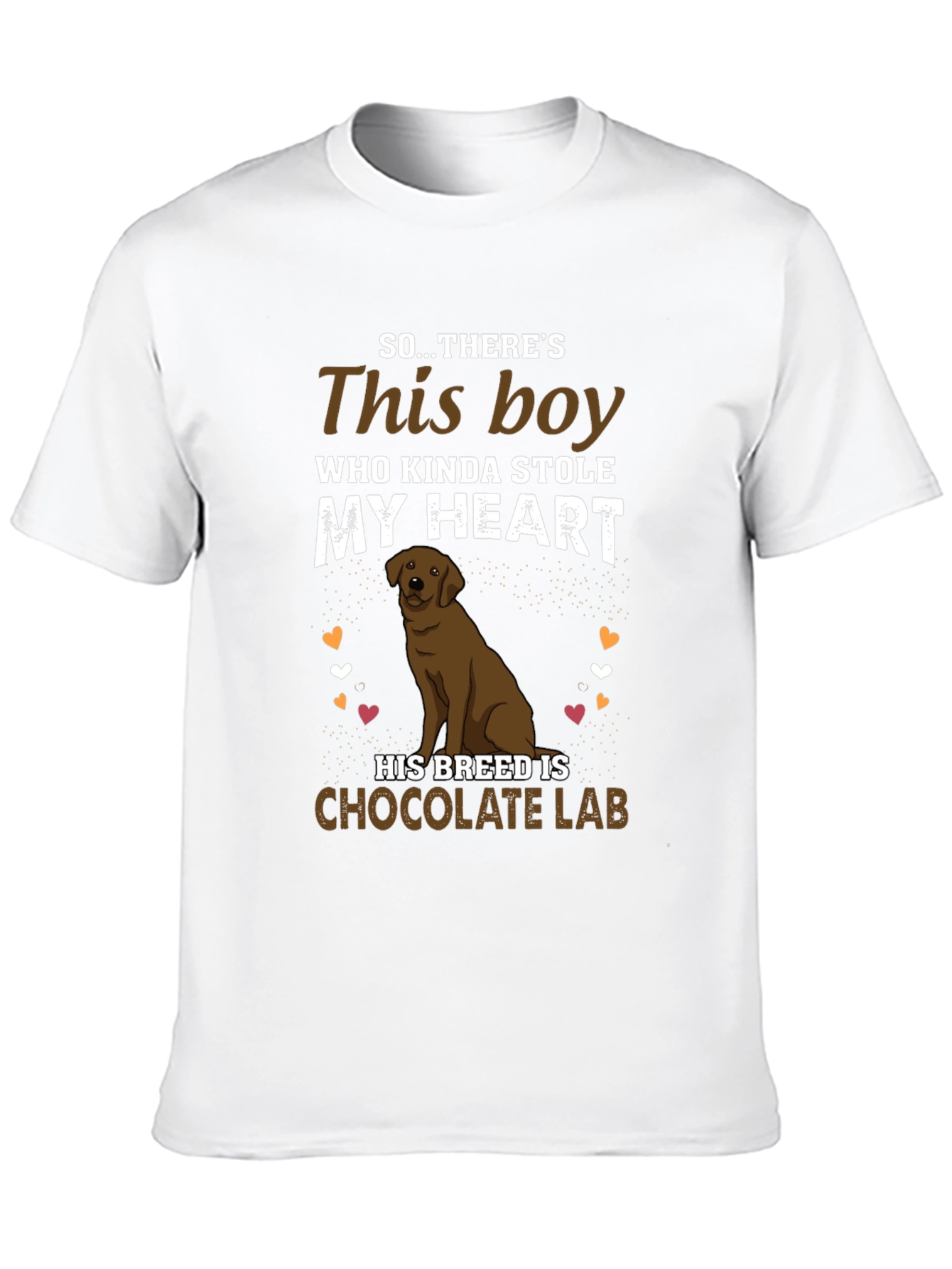 Chocolate Lab Dog Lover Graphic Tee