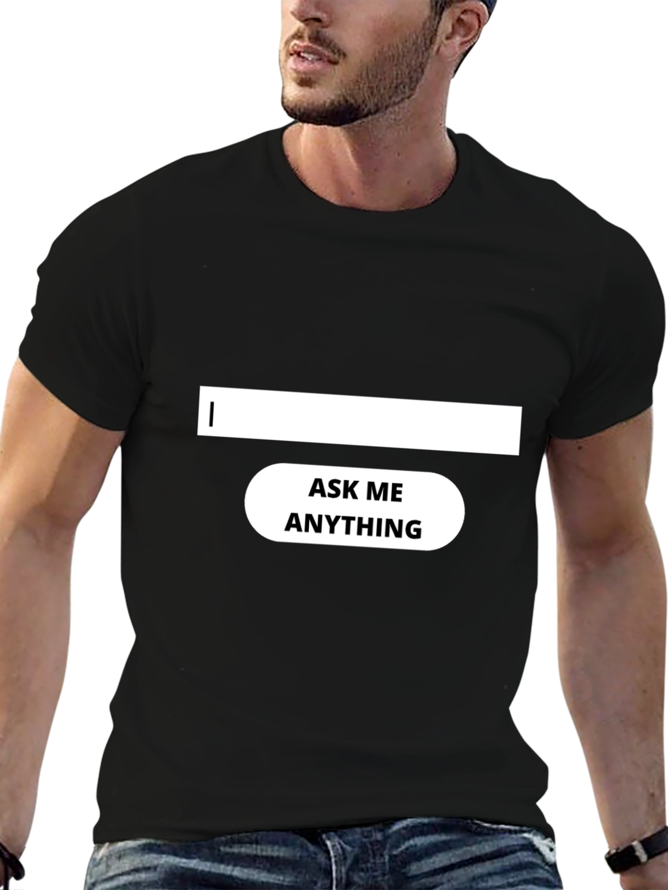 Ask Me Anything Black T-Shirt