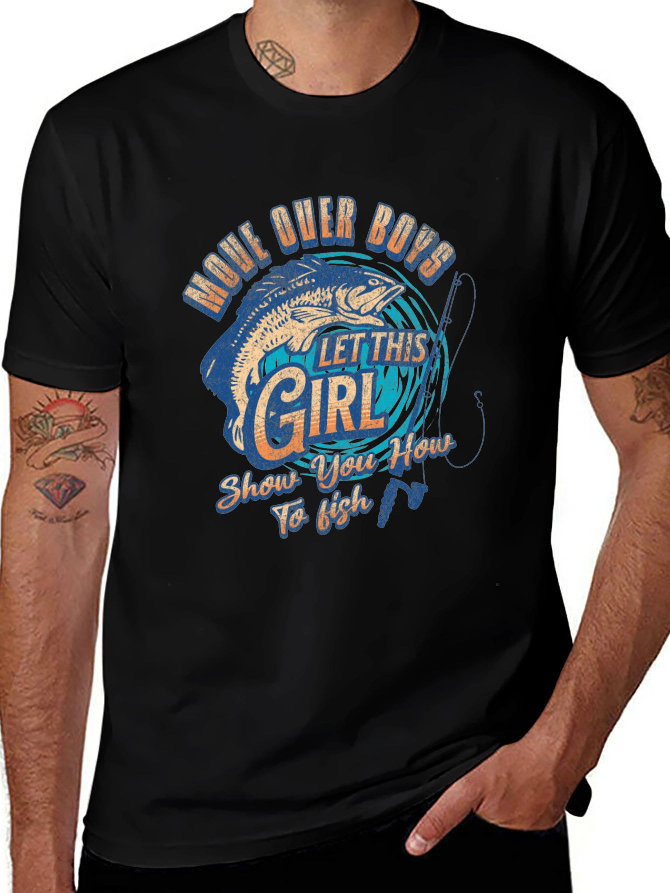 Fishing Girl Graphic Tee