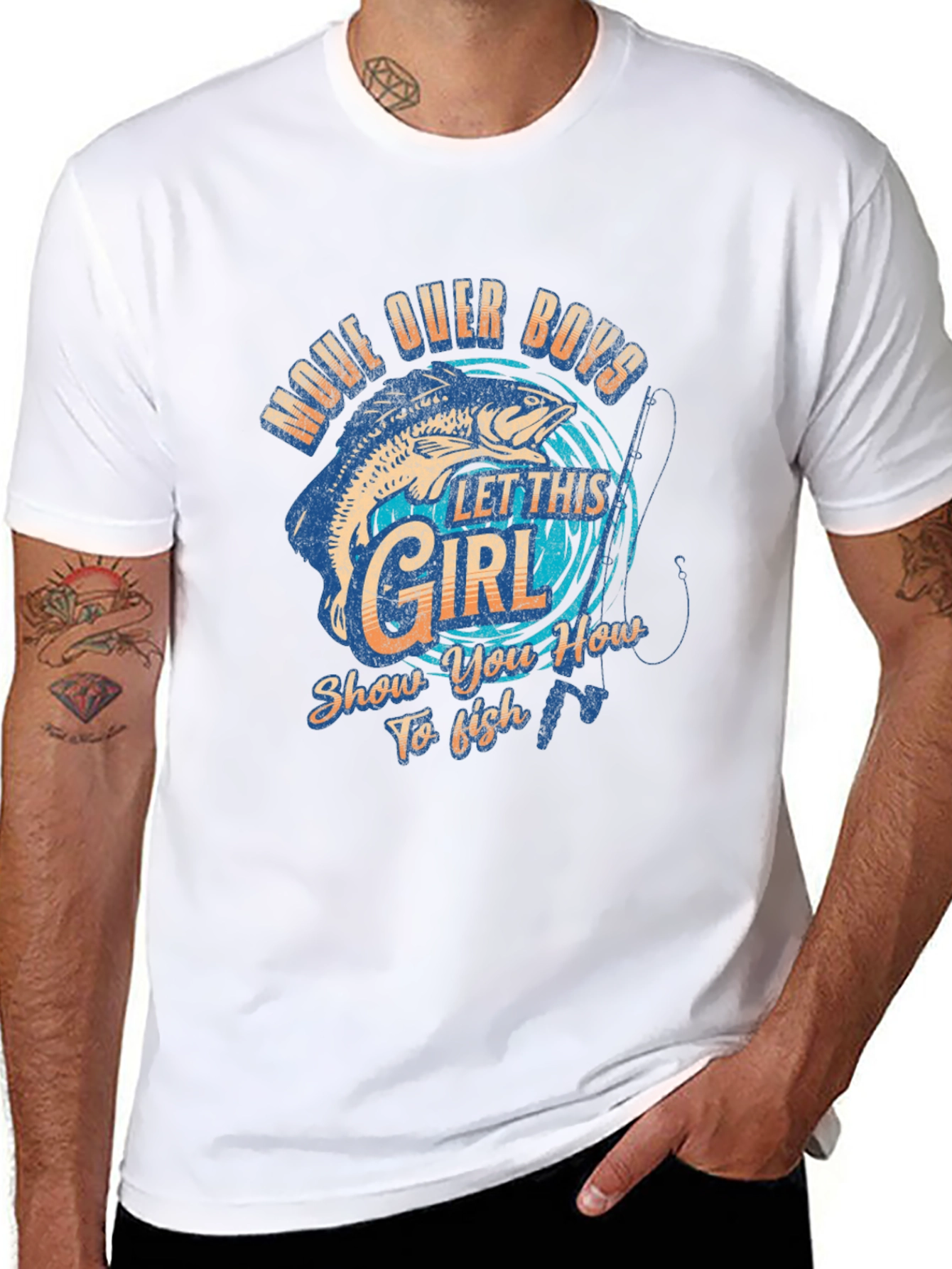 Fishing Girl Graphic Tee