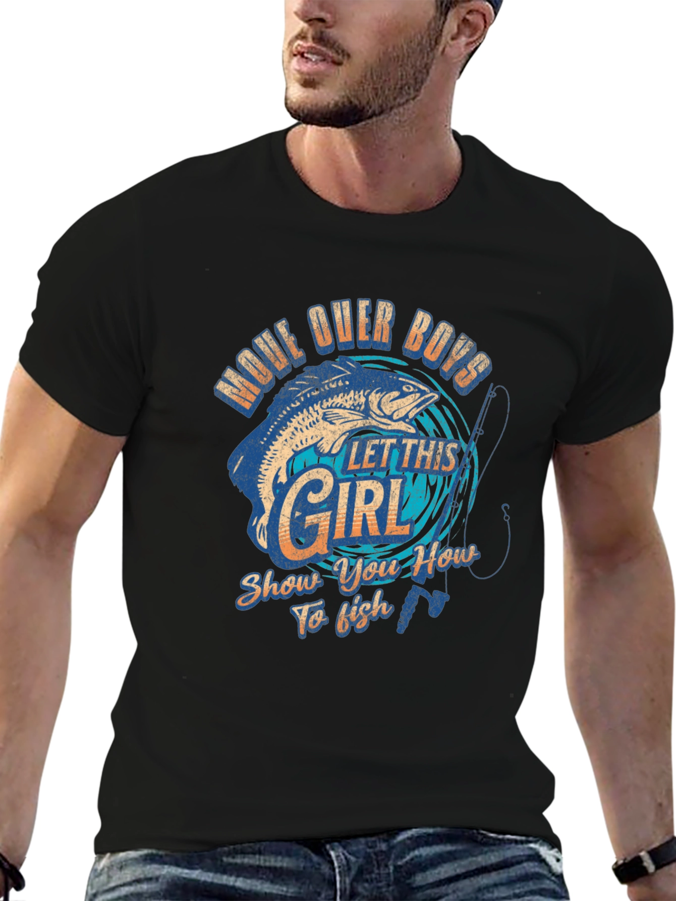 Fishing Girl Graphic Tee