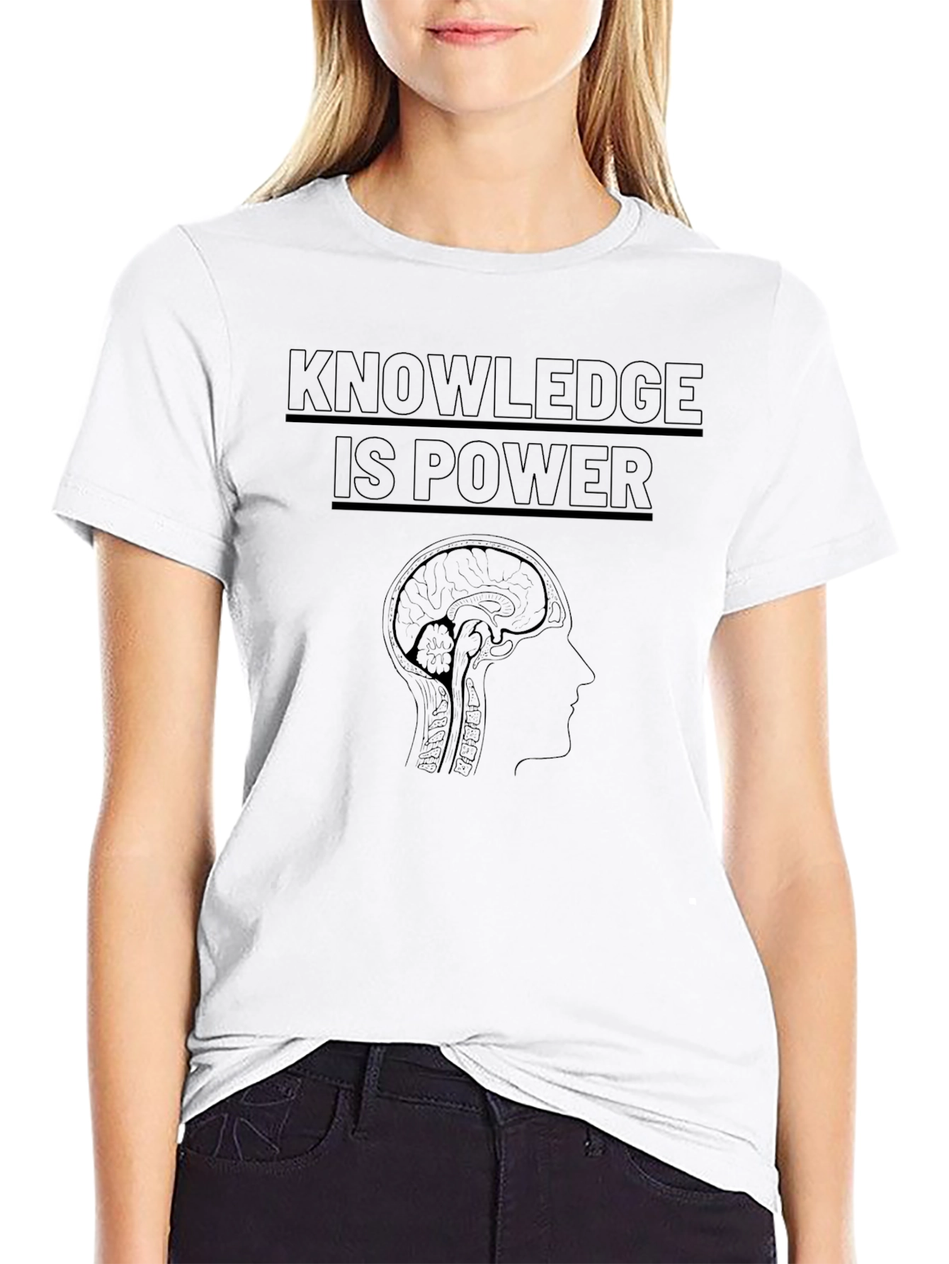 Knowledge Is Power Graphic T-Shirt