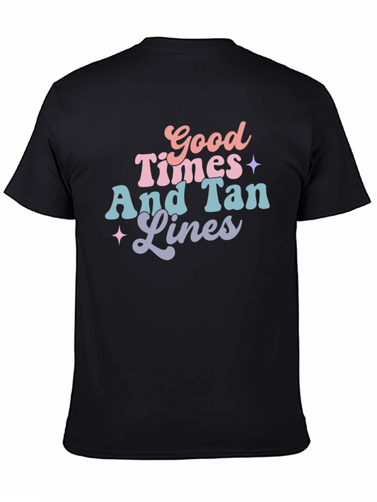 Good Times & Tan Lines Graphic Tee - Black
