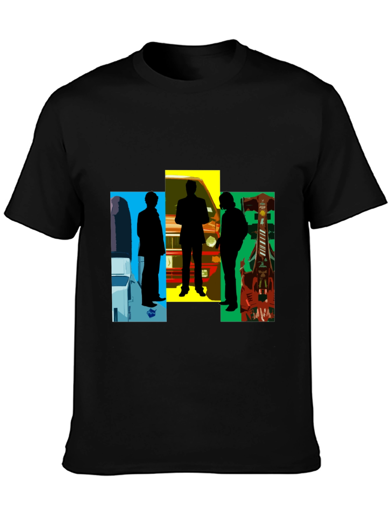Silhouette Graphic Tee - Mens Black T-Shirt