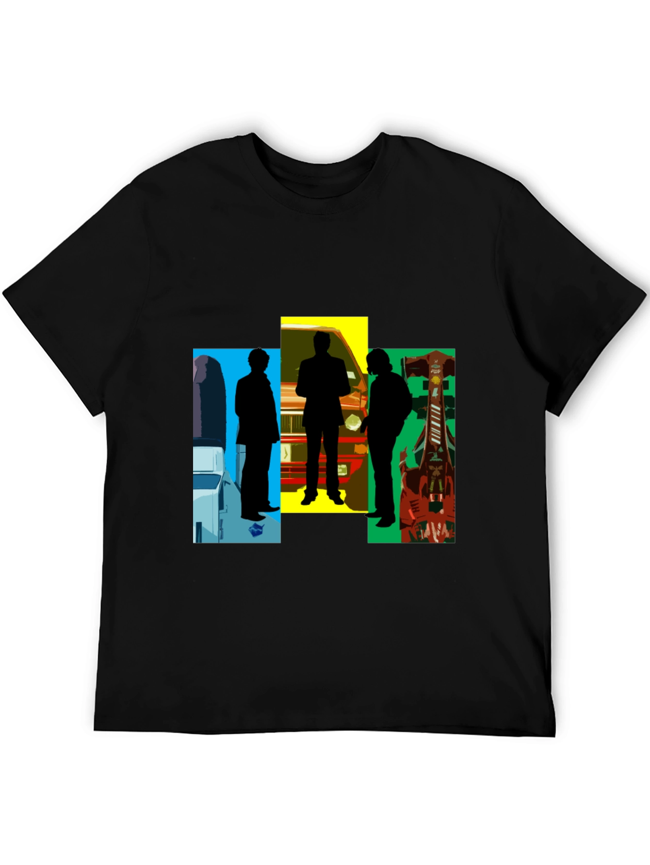 Silhouette Graphic Tee - Mens Black T-Shirt