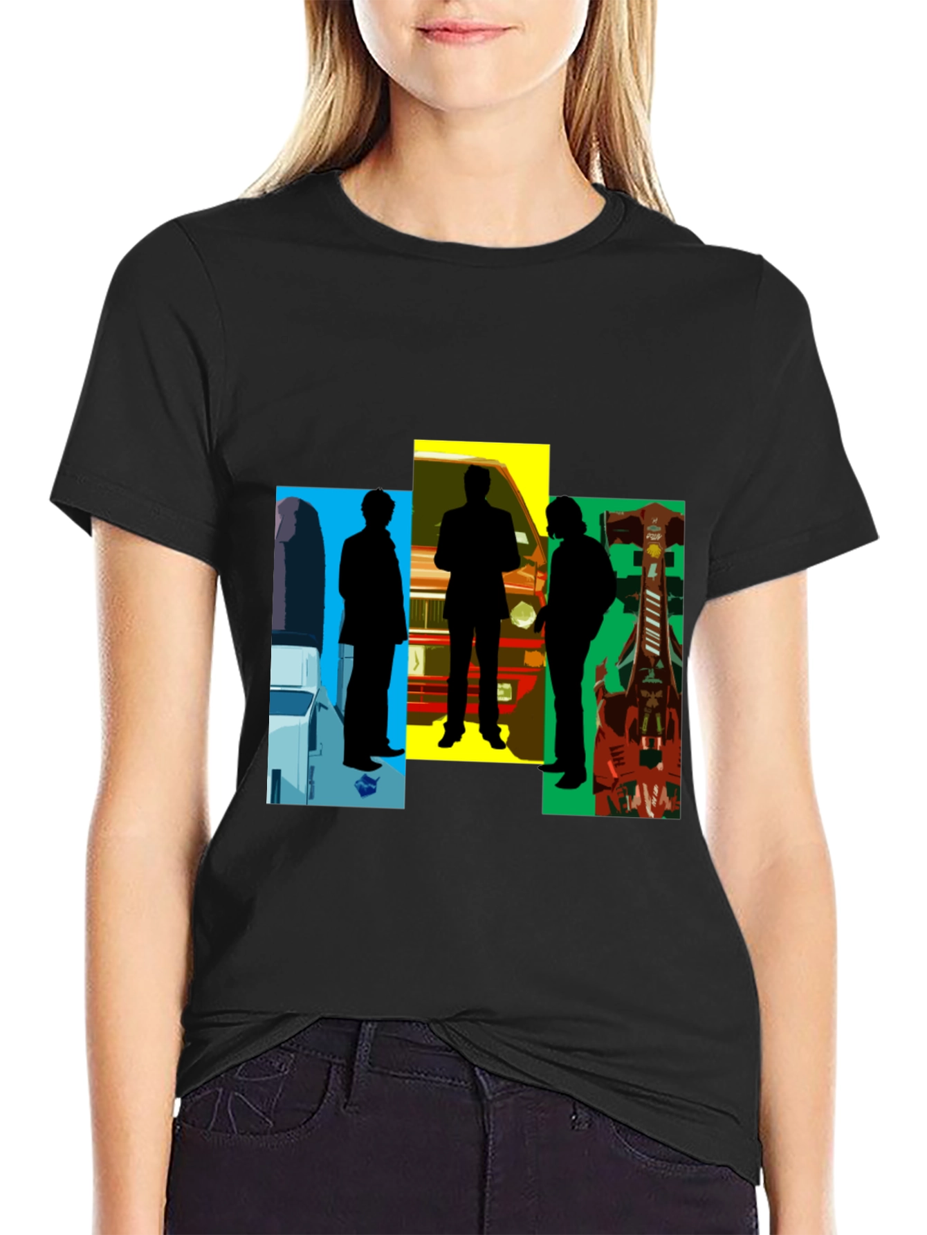 Silhouette Graphic Tee - Mens Black T-Shirt
