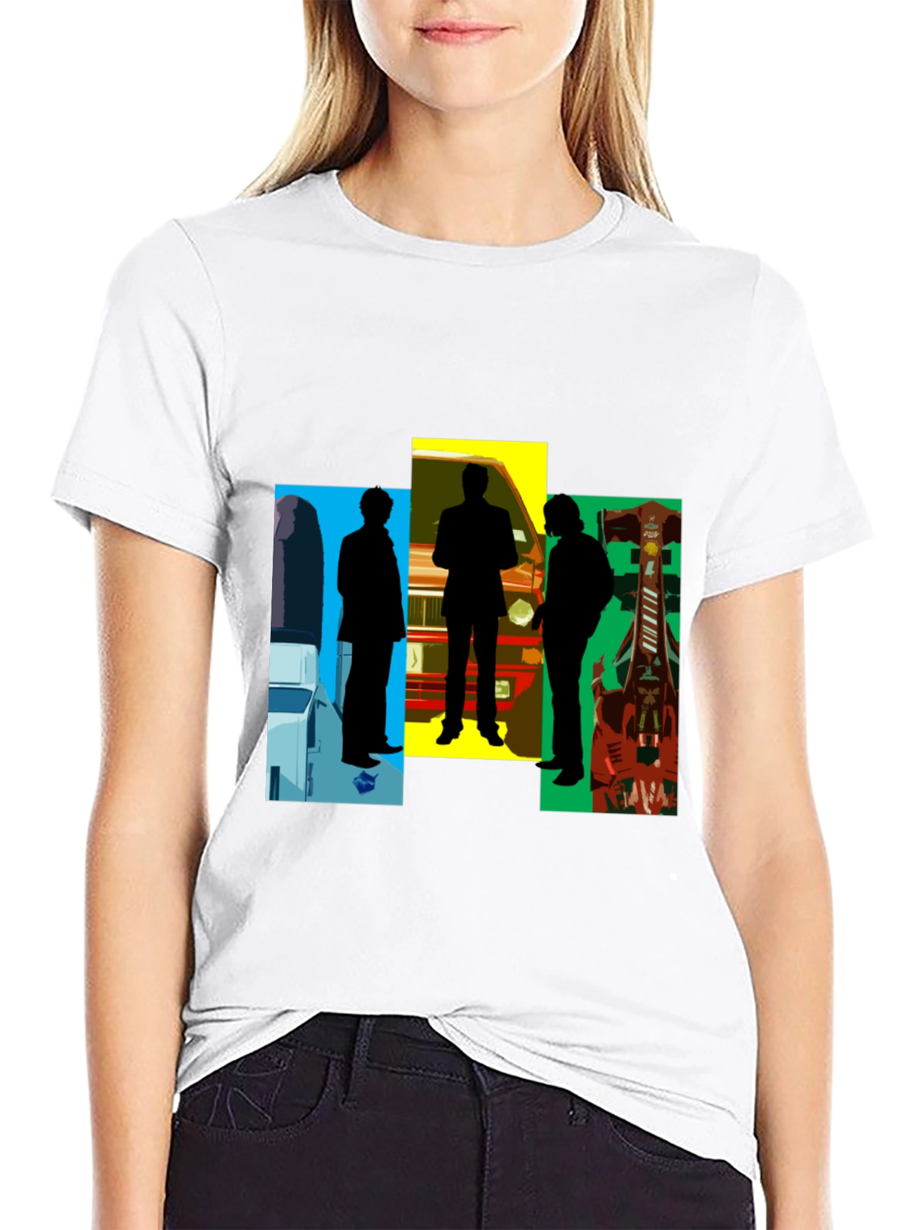 Silhouette Graphic Tee - Mens Black T-Shirt