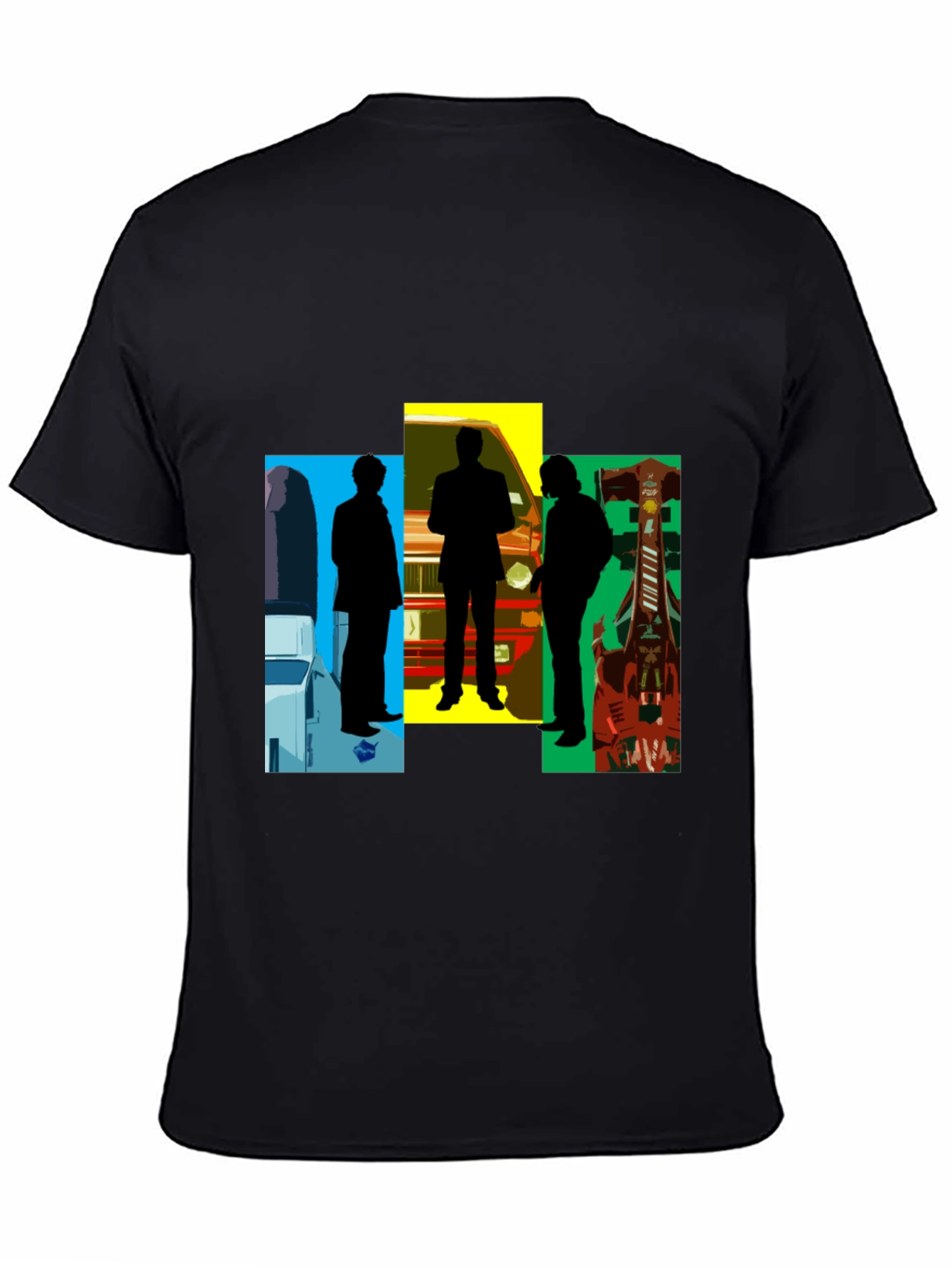 Silhouette Graphic Tee - Mens Black T-Shirt